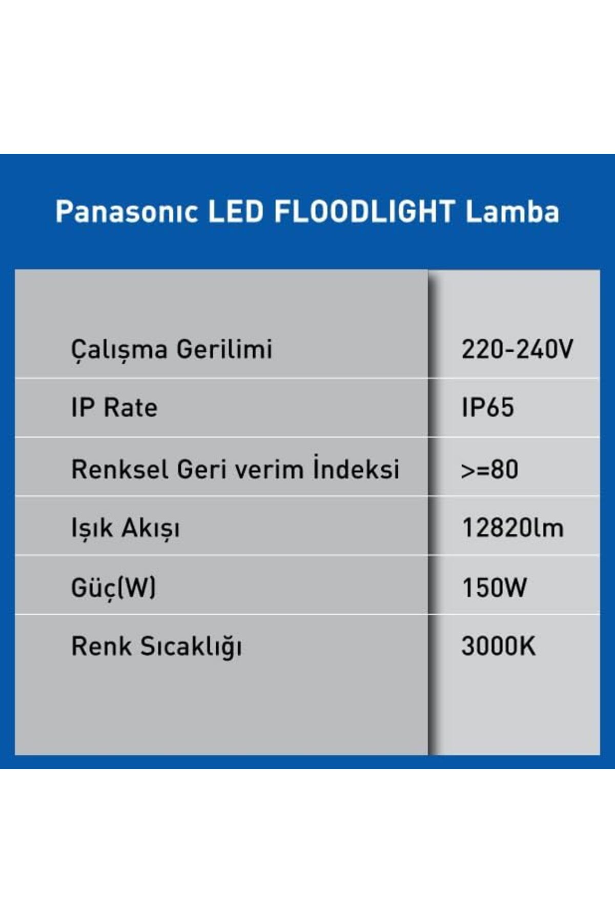 ChicAura Ch Shop Kelvin-Sarı Işık 12820LM 3000K FLOODLIGHT 150W LED Yeni Star Collections 1002192