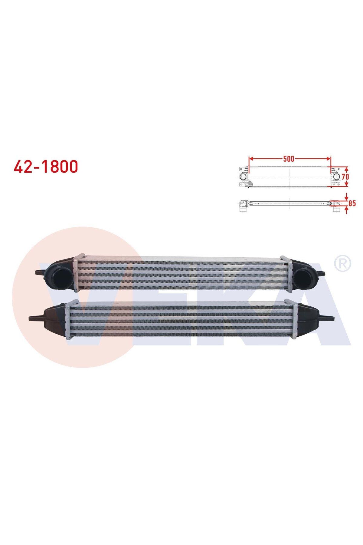 Veka TURBO RADYATORU (INTERCOOLER) FIAT DOBLO (119,223) 1.3 MJT 2001-2010 ARASI