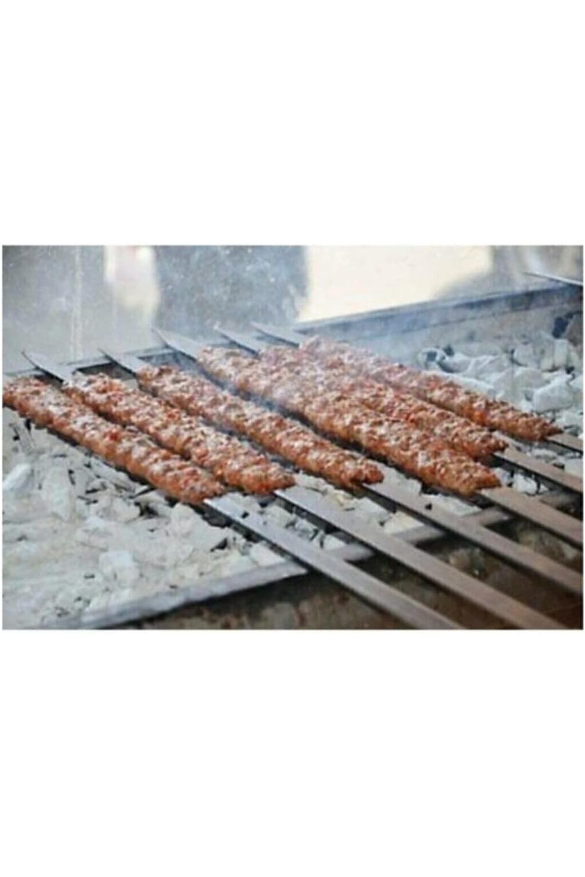 NcK Diyarı 12 Adet Adana Şiş Kebab Şiş 50 Cm Şiş Paslanmaz Şiş