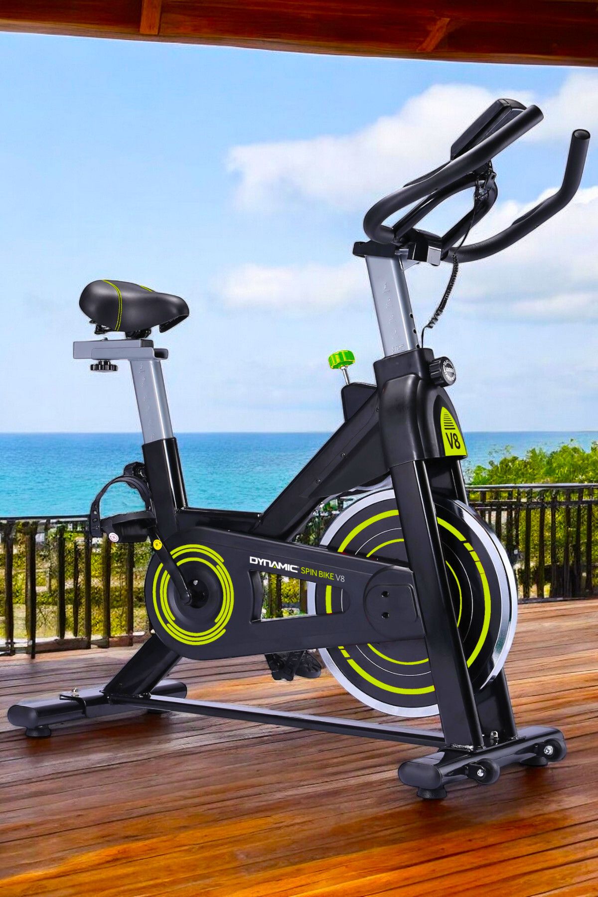 Dynamic Voit Garantili Spin Bike V8 Göstergeli Kondisyon Bisikleti 8 Kg Disk Ağırlığı