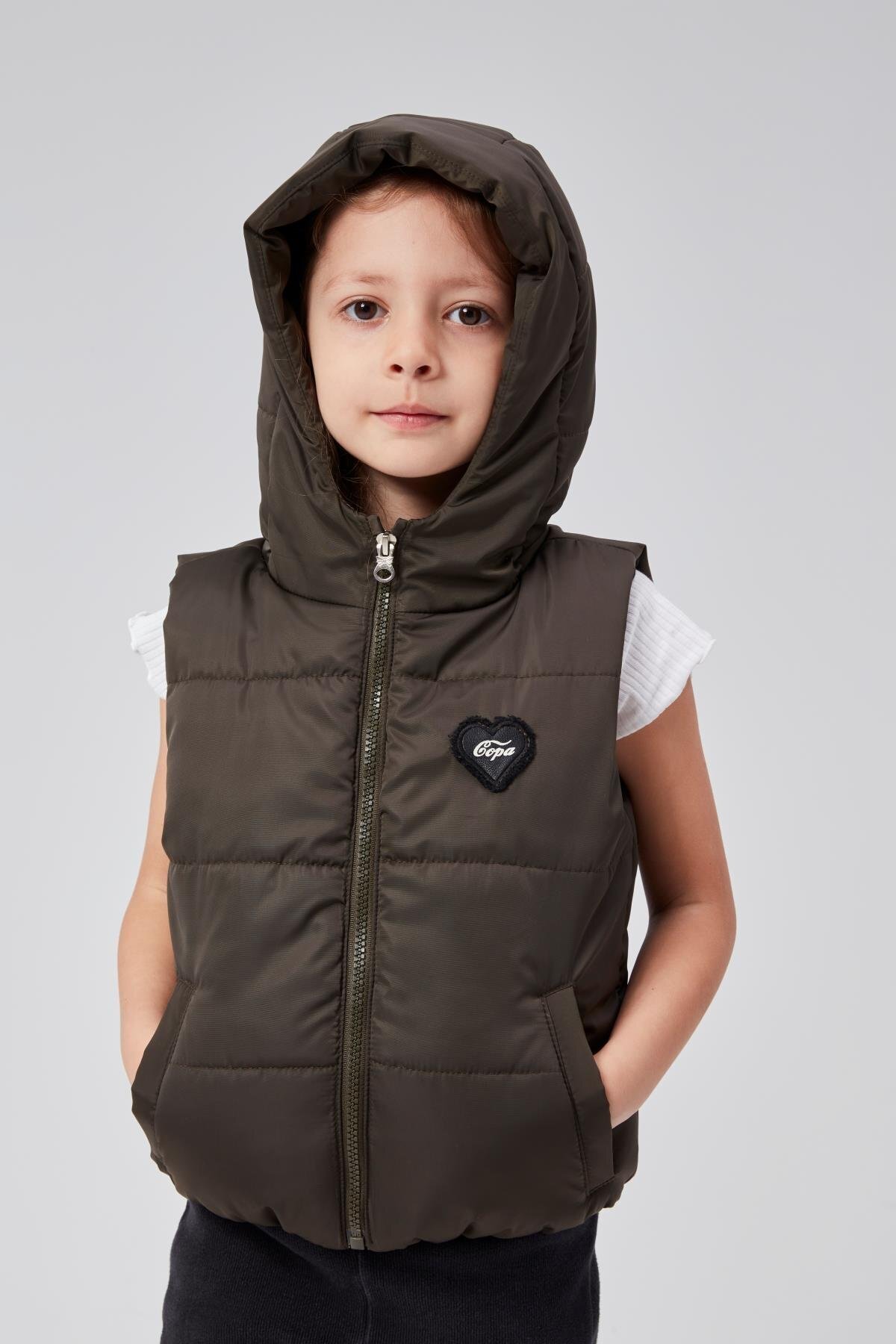 Benittokids-Girl's Hooded Inflatable Vest 51307 7