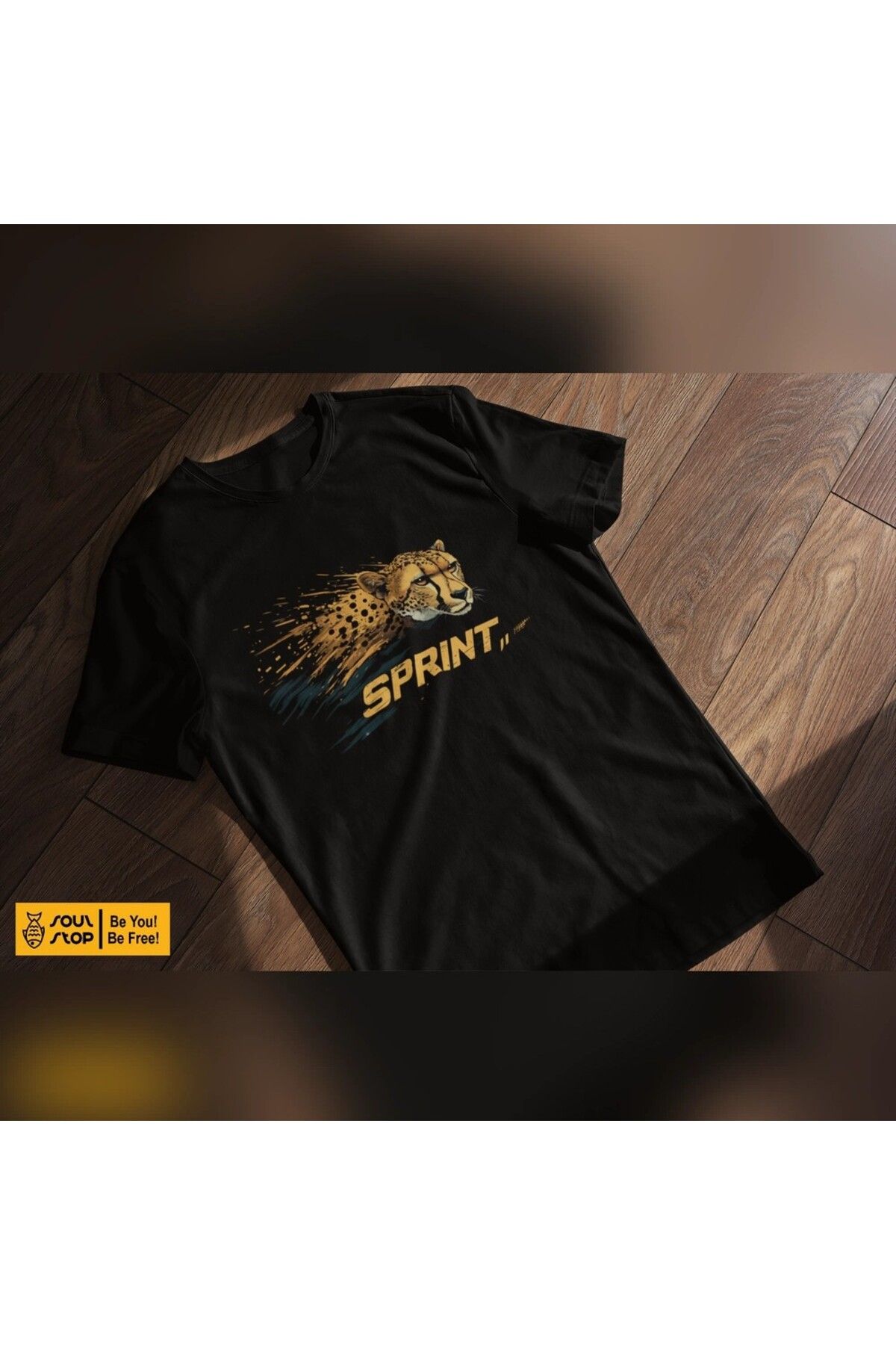 soul stop where freedom flows against the current Sprint Çita -  T - Shirt