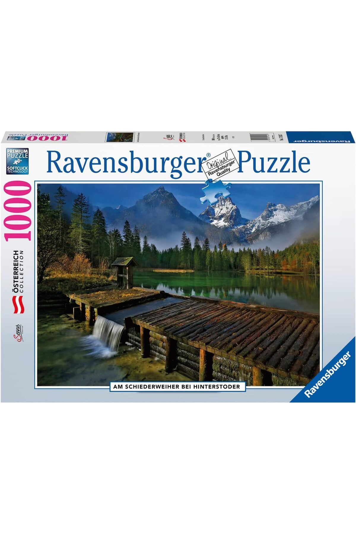 NcK 1000 Parçalı Puzzle Avusturya Schiederweiher Gölü