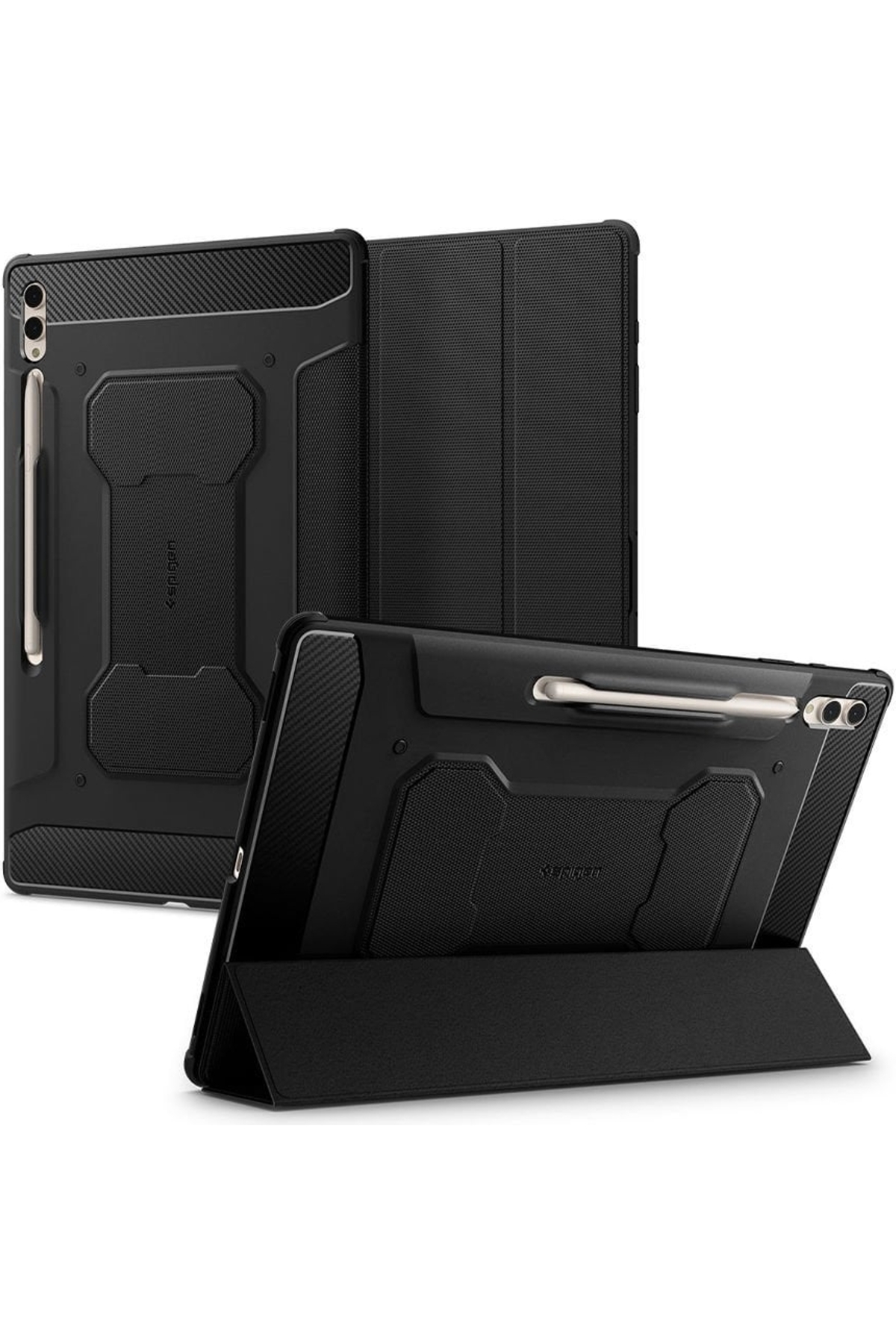 Galaxy Tab S10 Ultra / Tab S9 Ultra / Tab S8 Ultra Case Rugged Armor Pro Black - ACS06538