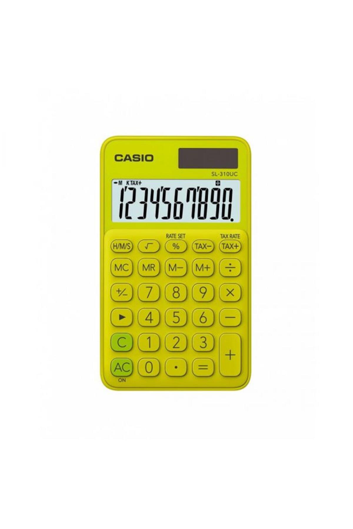 Casio 2/SL-310UC-YG Cep Tipi 10 Hane Sarı Hesap Makinesi