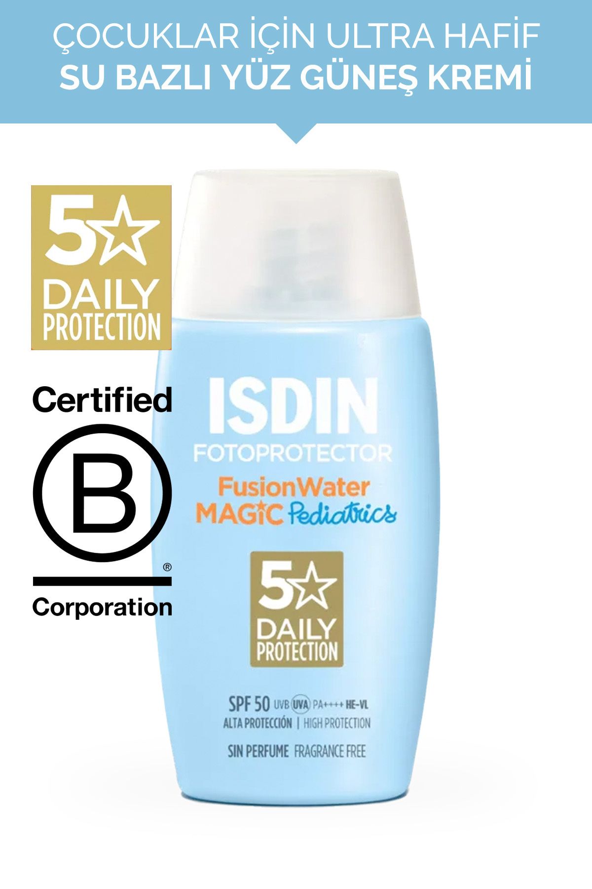 ISDIN Fotoprotector Fusion Water Pediatrics SPF50+ 50 ml