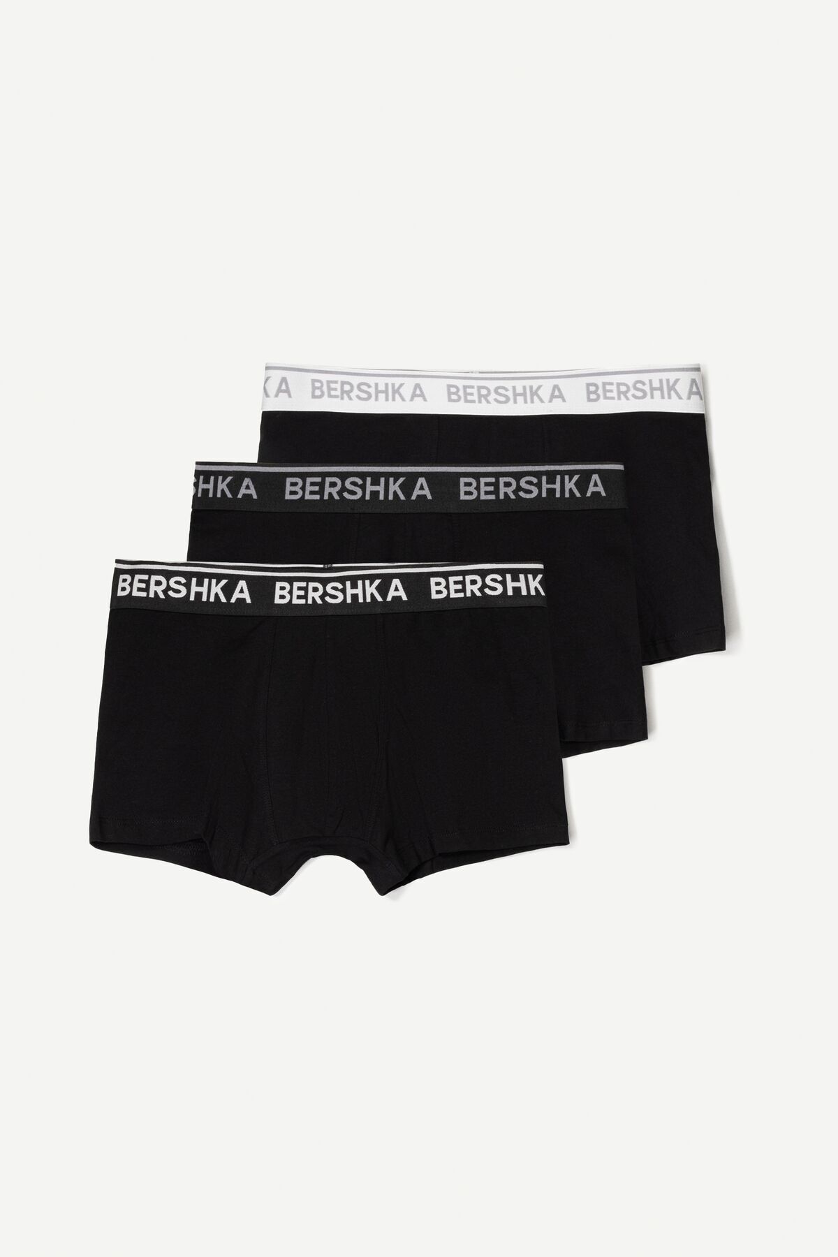 پک باکسر کمربند طرح دار 3 عددی Bershka