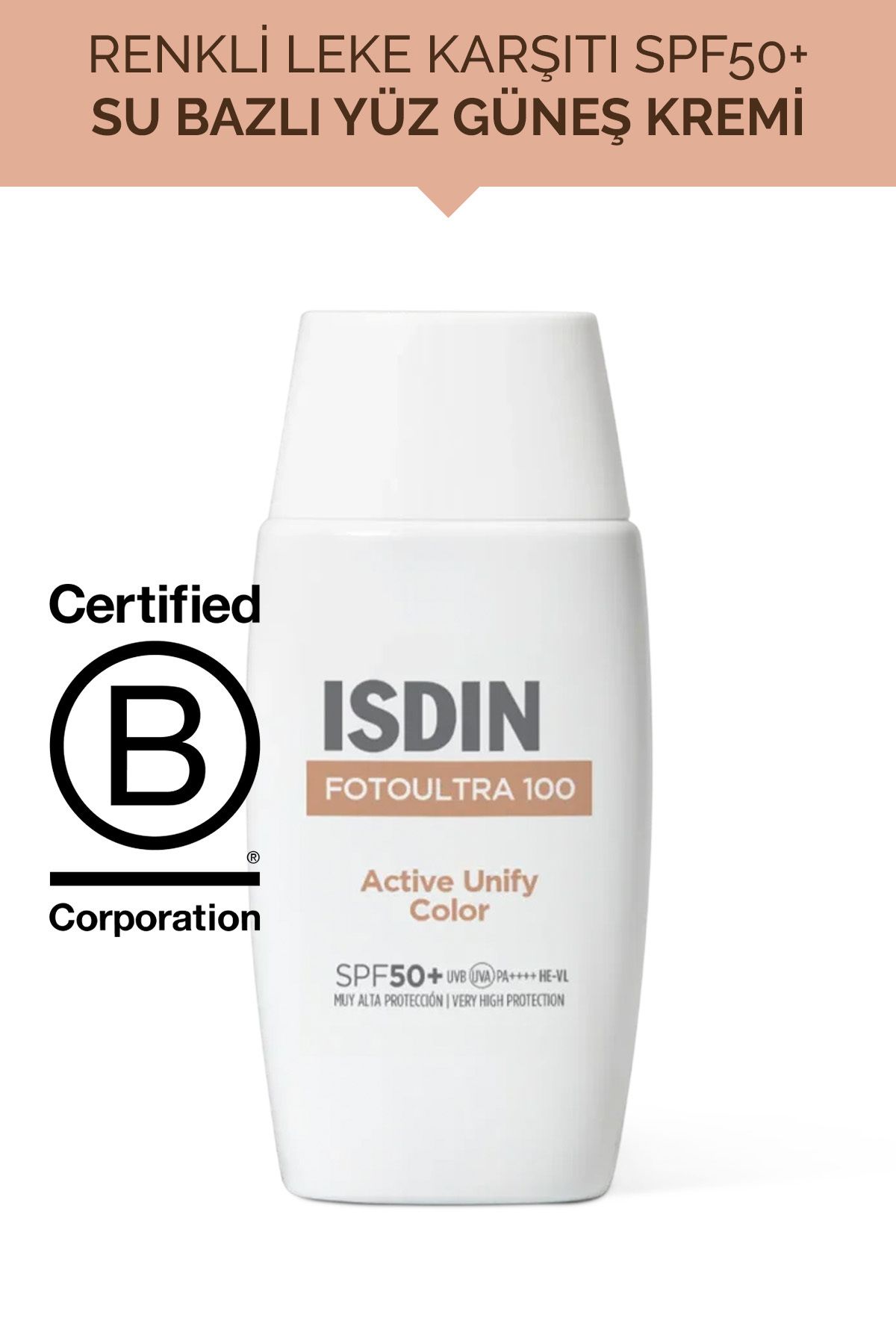 ISDIN Fotoultra 100 Active Unify COLOR SPF 50+ 50 ml