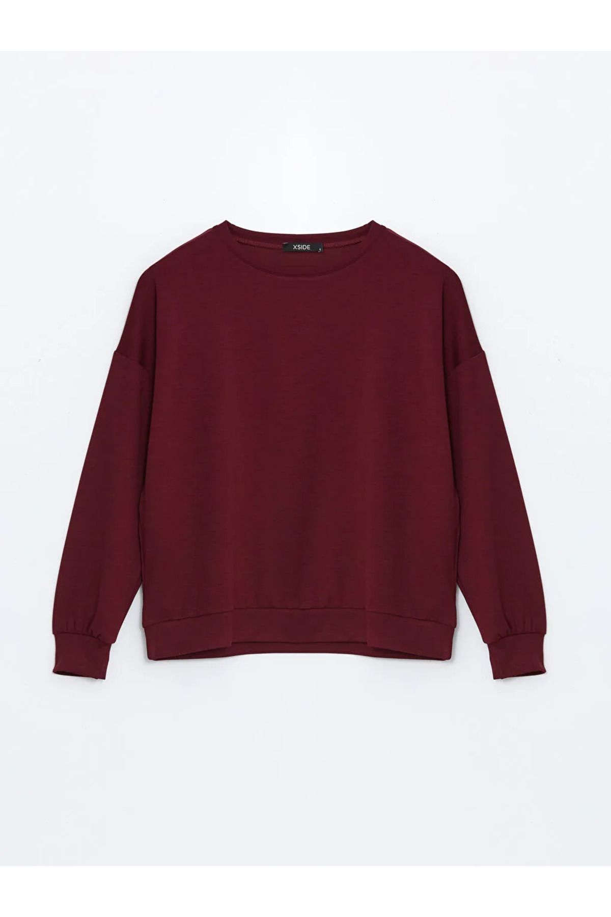 LC Waikiki XSIDE Bordo Bisiklet Yaka Kadın Sweatshirt