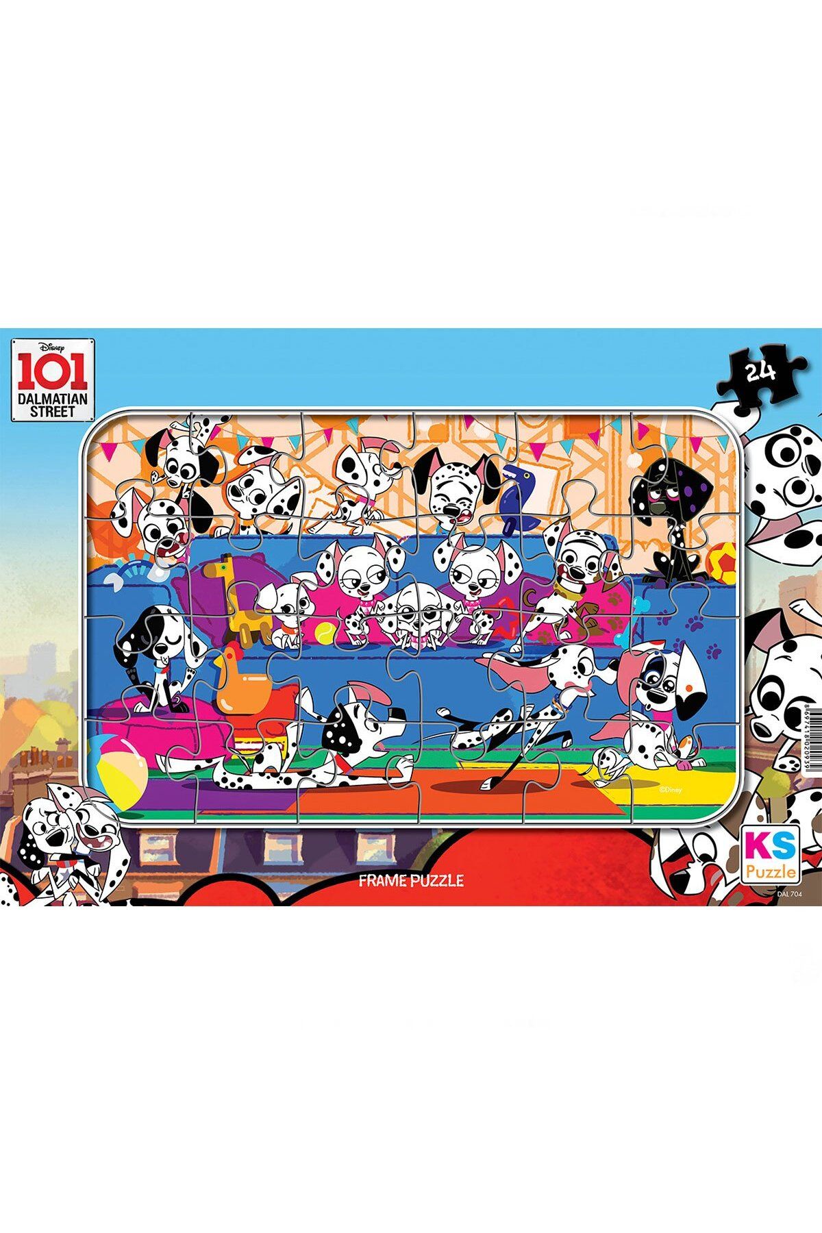 TOYFEST 101 Dalmation 24 Parça Frame Puzzle