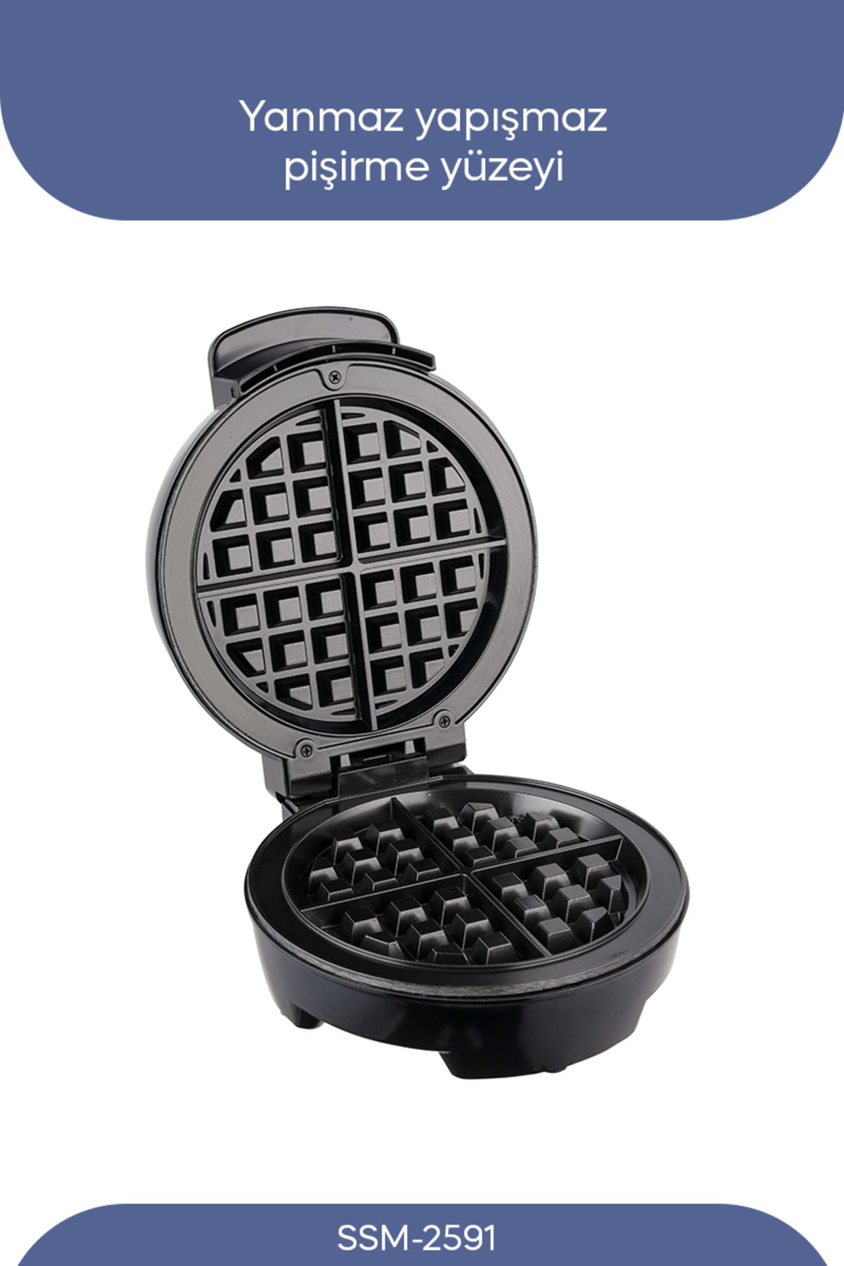 Sinbo-Ssm-2591 Belgian Waffle Maker, Non-Stick Coating 1000 Watts 3