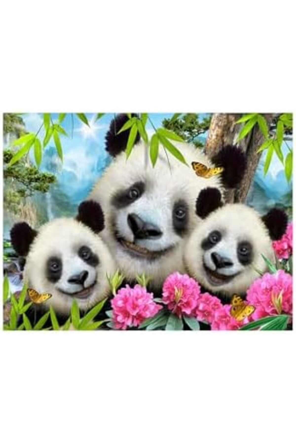 STOREMAX byrs Parça Puzzle Selfie 48 Peluş ve - Panda 3D Yeni veydhop 1022830