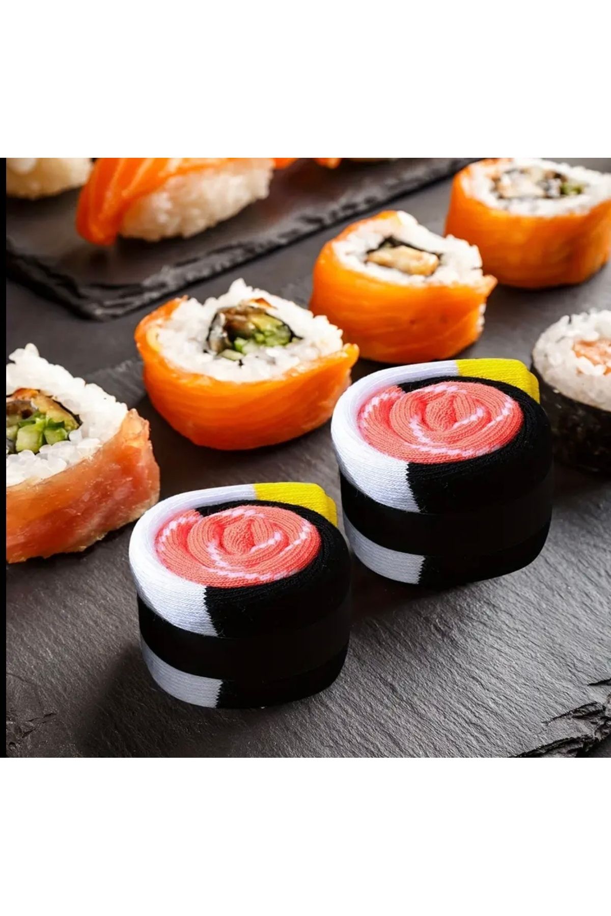 Butikhly Çorap Kadın Sushi Desenli 1 Adet