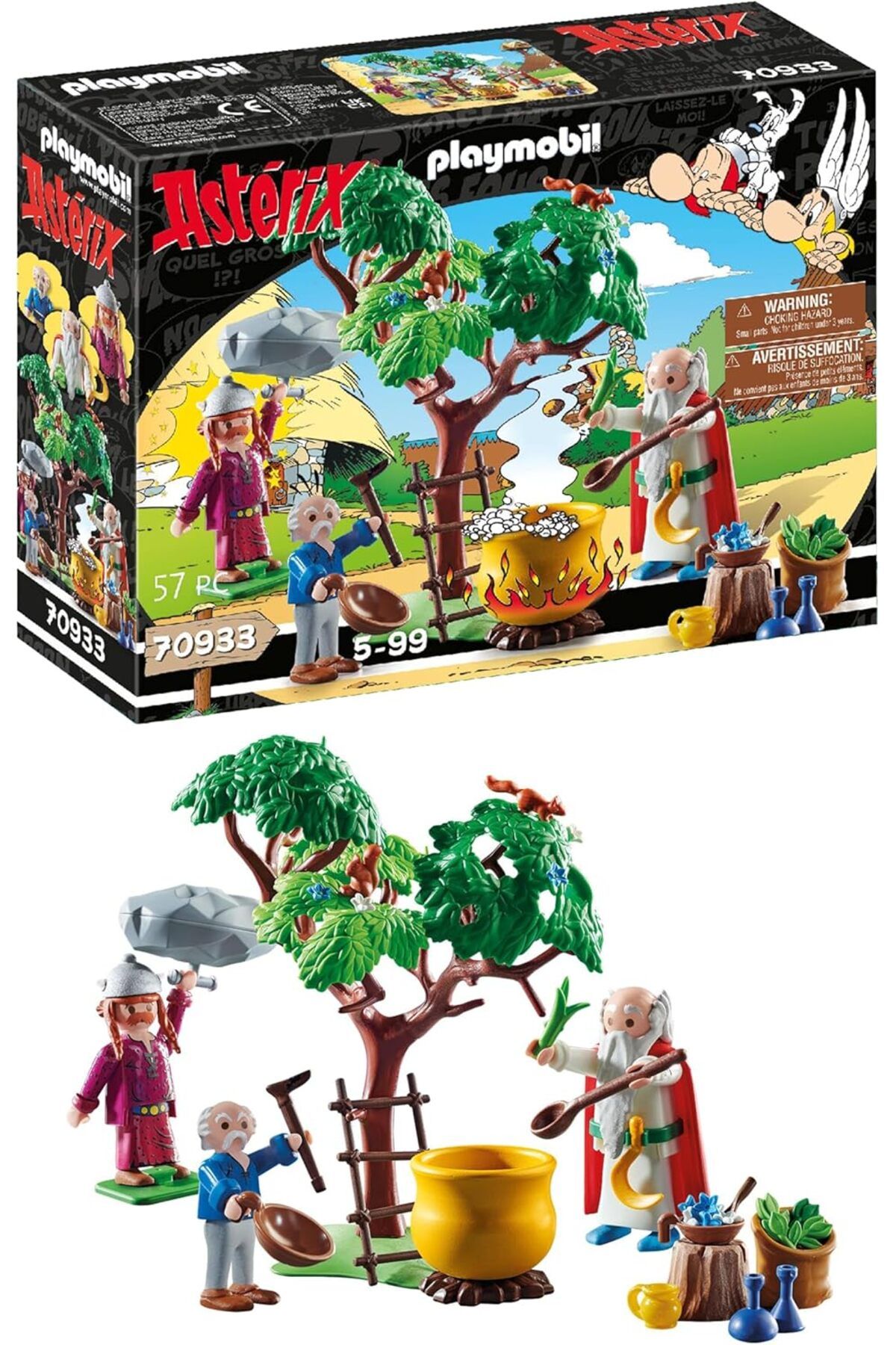 STOREMAX MU-ARTSHOP Asterix 70933 Miraculix sihirli iksirli, 5 yaş ve üstü çocuklar için oyuncak tnca 87