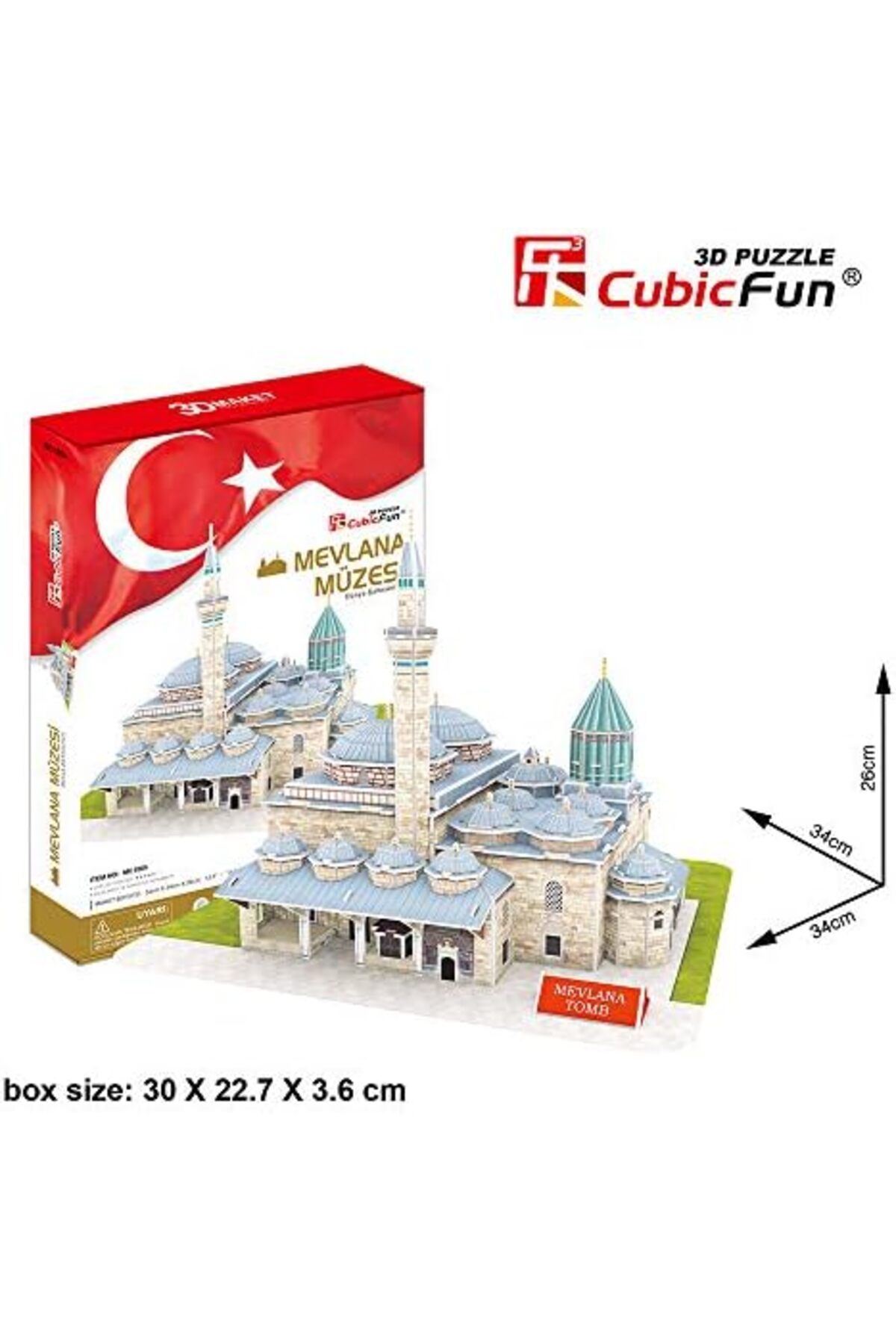 STOREMAX byrs Mevlana Türbesi Parça Puzzle 3D 116 Yeni veydhop 1022830