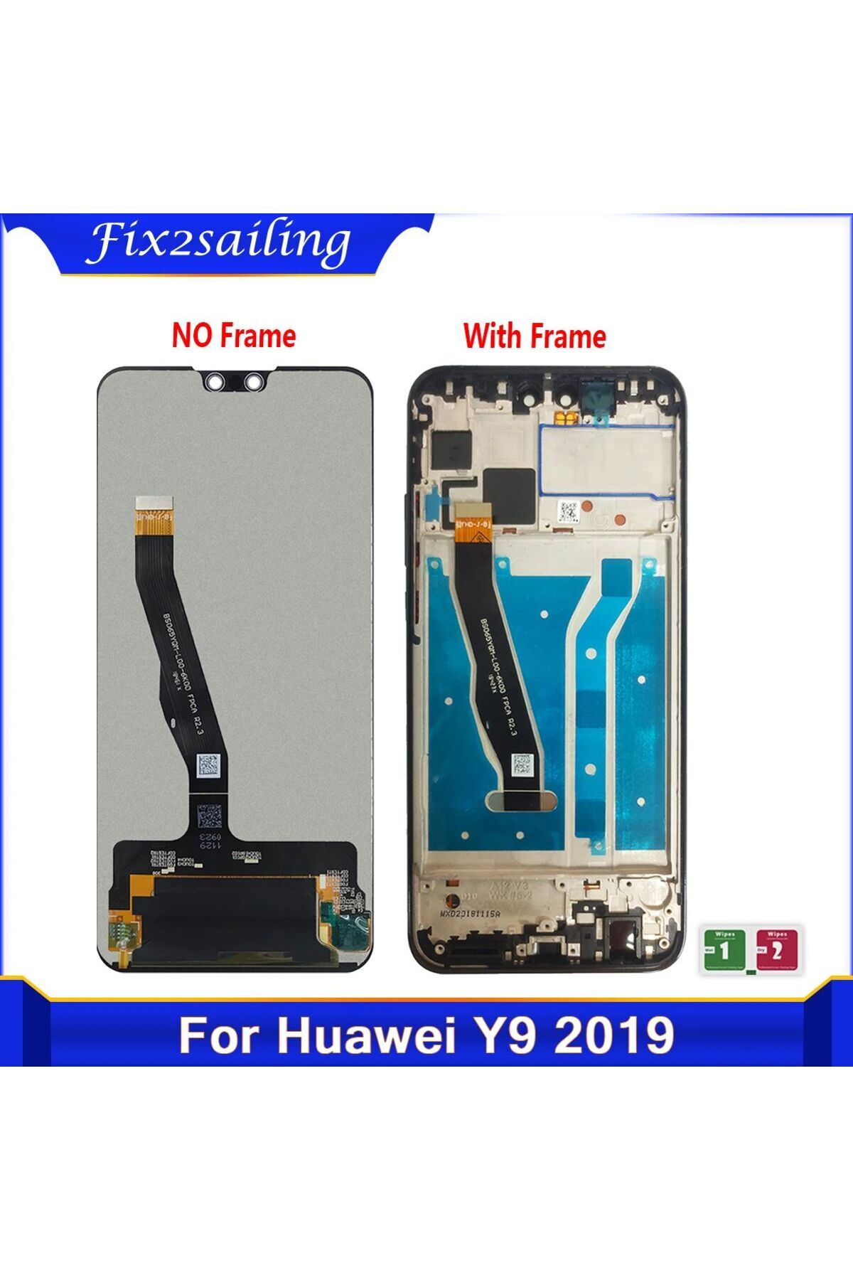 Choice-شاشة بديلة سوداء بدون إطار مقاس 6.5 بوصة لهاتف Huawei Y9 2019 Jkm-lx1 Jkm-lx2 شاشة LCD تعمل باللمس 1