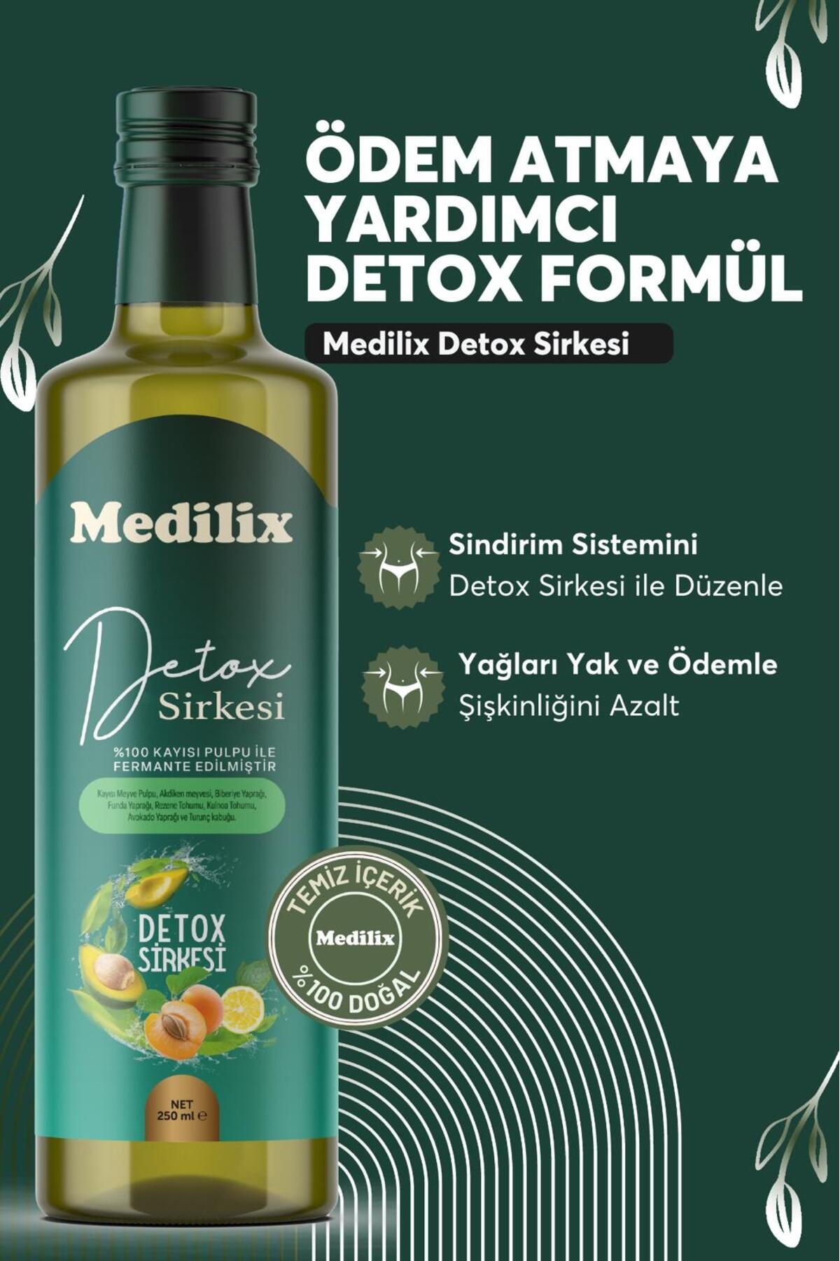 Medilix Detox Kilo Vermeye Detoks Suyu Detox -250 ml