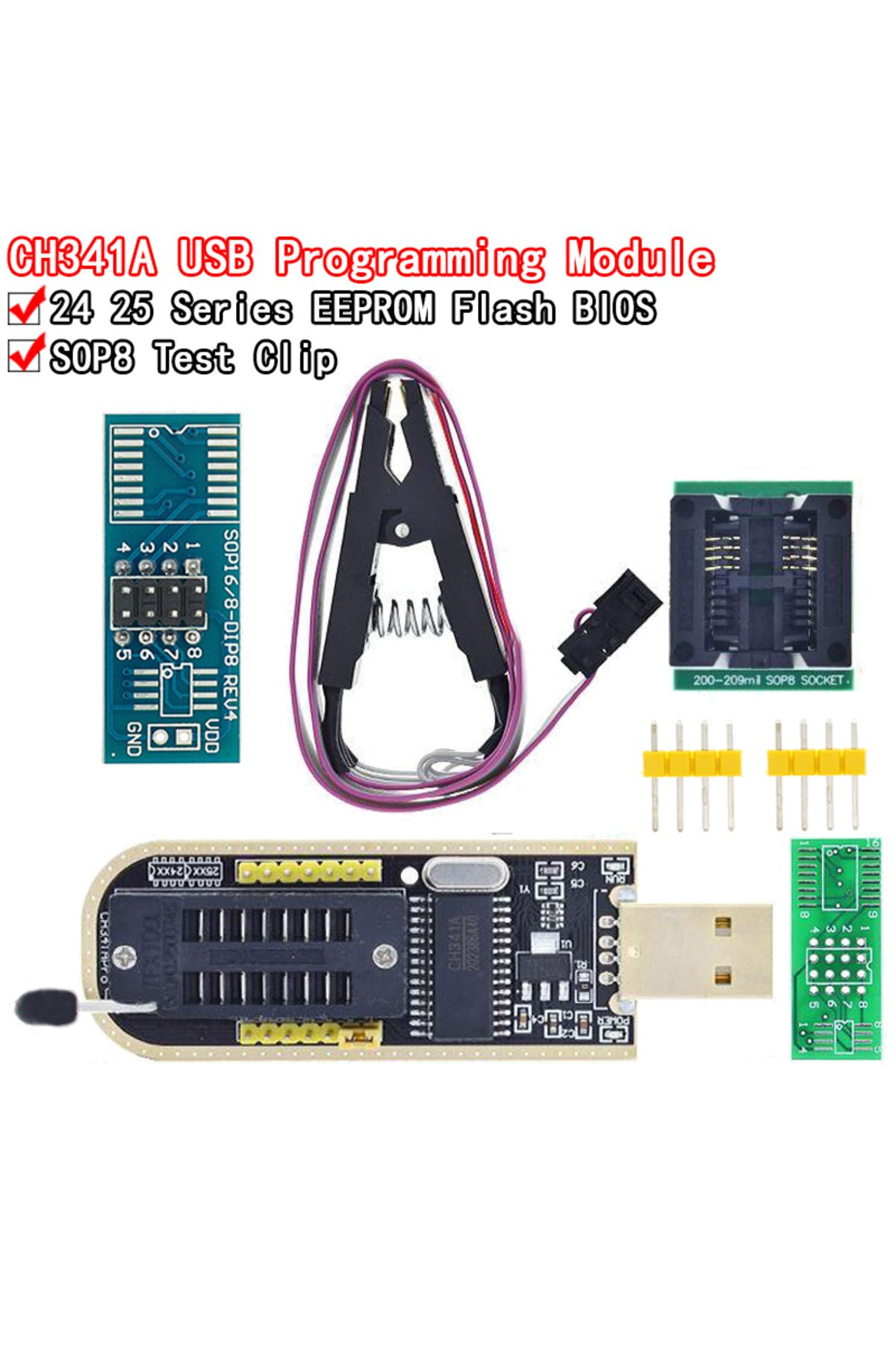 Choice CH341A XTW100 24 25 Series EEPROM Flash BIOS CH341 USB ...