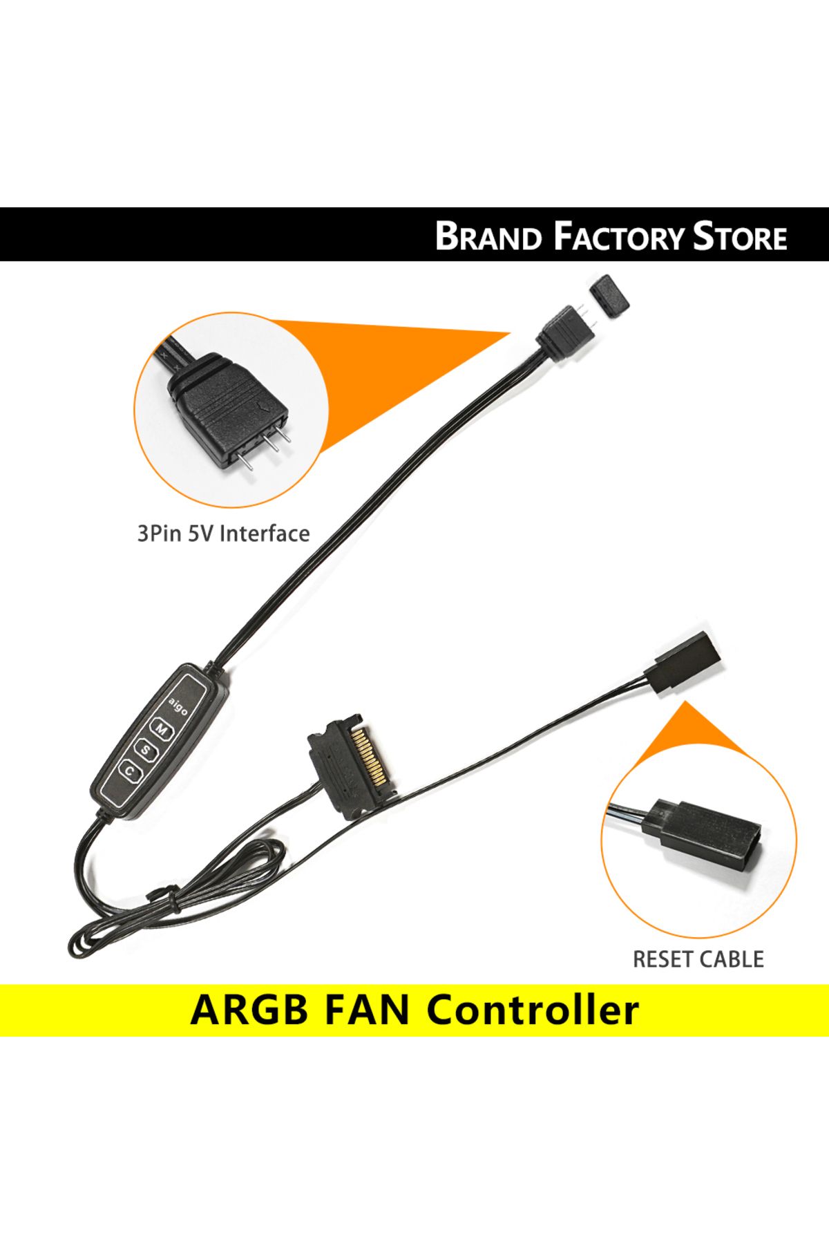 Choice-A-rgb Forward Rc1 Controller Aigo Z12 Computer Case Fan Reverse Ventoinha Pc 120mm Rgb Fan Cooler 4p 1