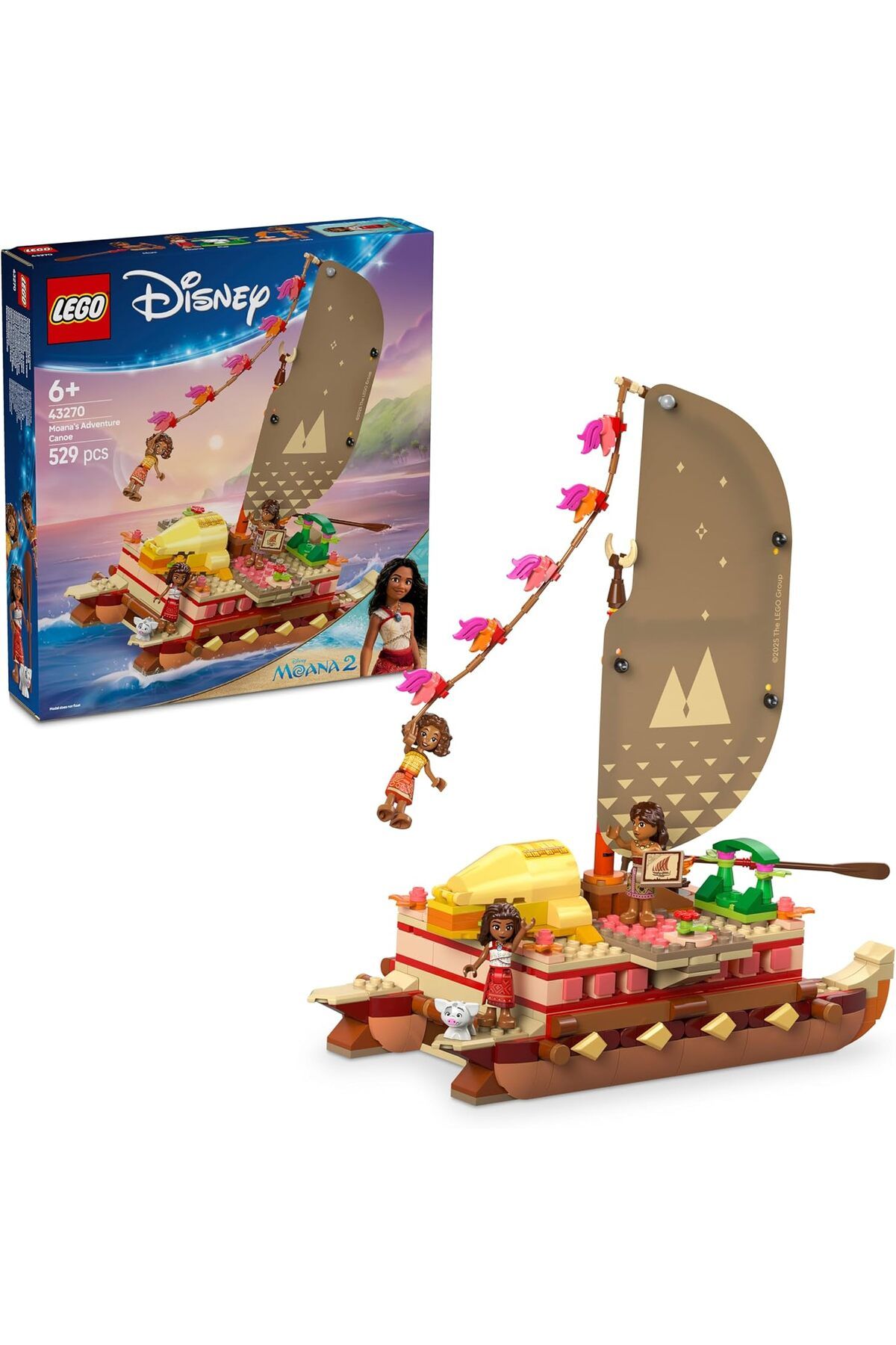 STOREMAX nffastore ǀ Princess Moana’nın Macera Kanosu 43270, 6 Yaş ve Üzeri Kız ve Erkek Çocukları