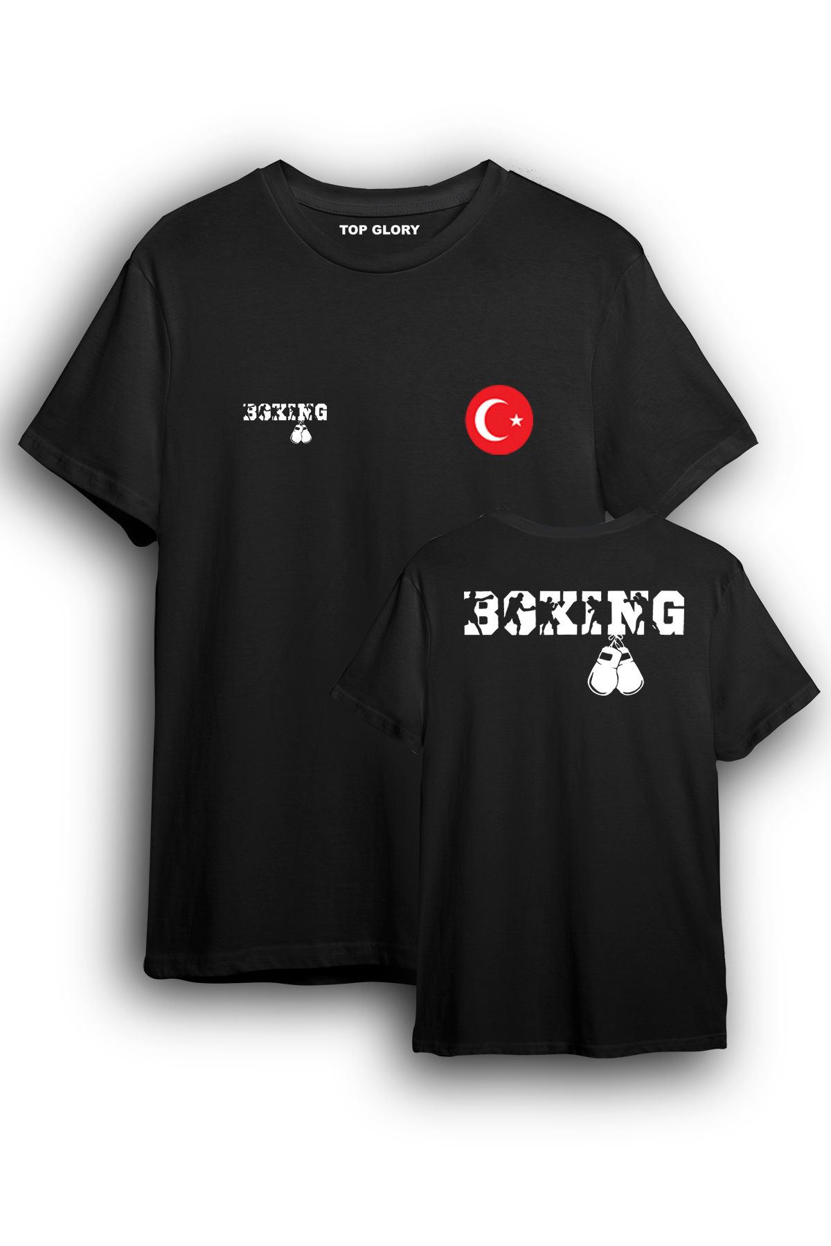 TOP GLORY Boks Milli Takım Tişört Özel Tasarım Boks T-Shirt BOX1003