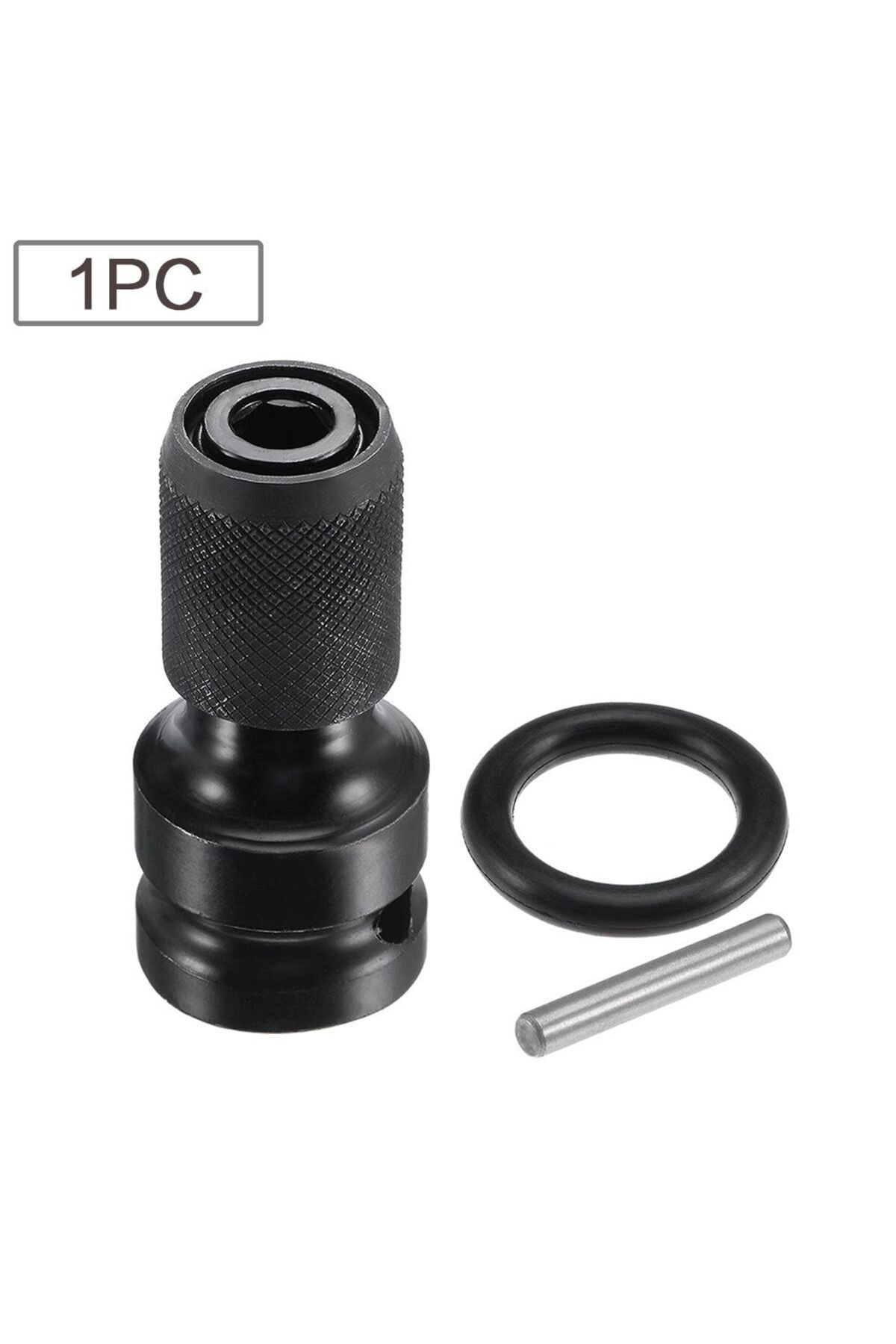 STONEGO-1pc 1pc 1/2 Inch Square Drive To 1/4 Inch Hex Socket Adapter Converter Chuck Adapter For Imp 1