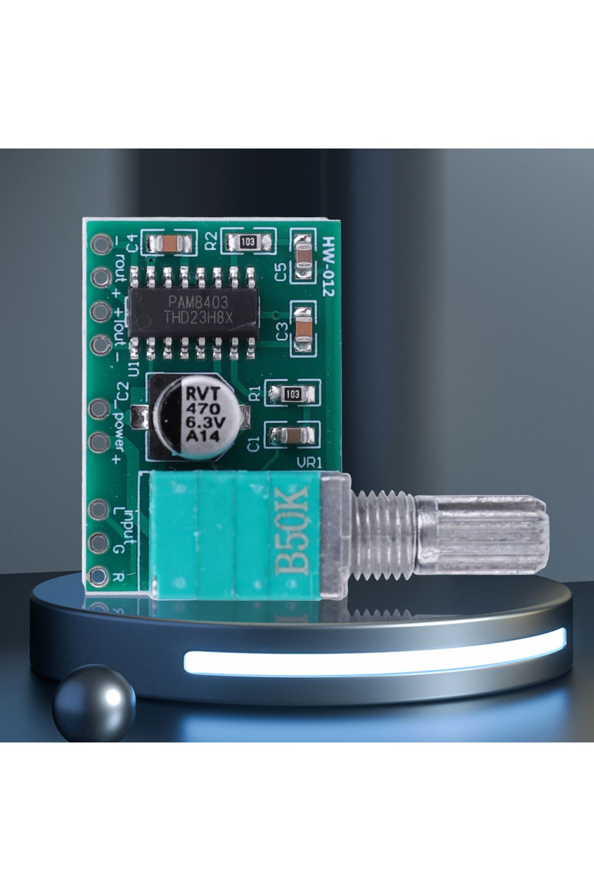 ALLOYSEED-Pam8403 Digital Audio Amplifier Board 5v Power Amplifier Board 3w*2 With Volume Control Usb Power 3