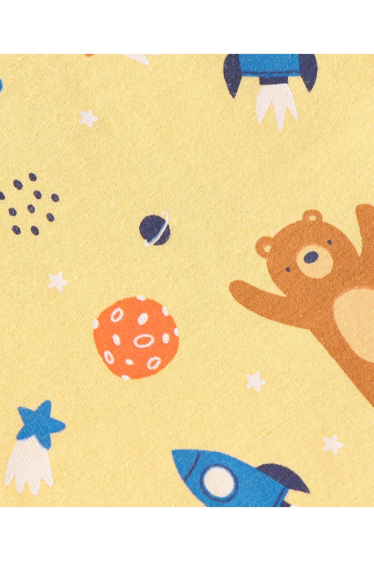 Babyhug-طقم من 3 قطع من Babyhug - صندل بدون أكمام من القطن بنسبة 100% مع خطوط وطبعات حيوانية - أصفر وأزرق 8