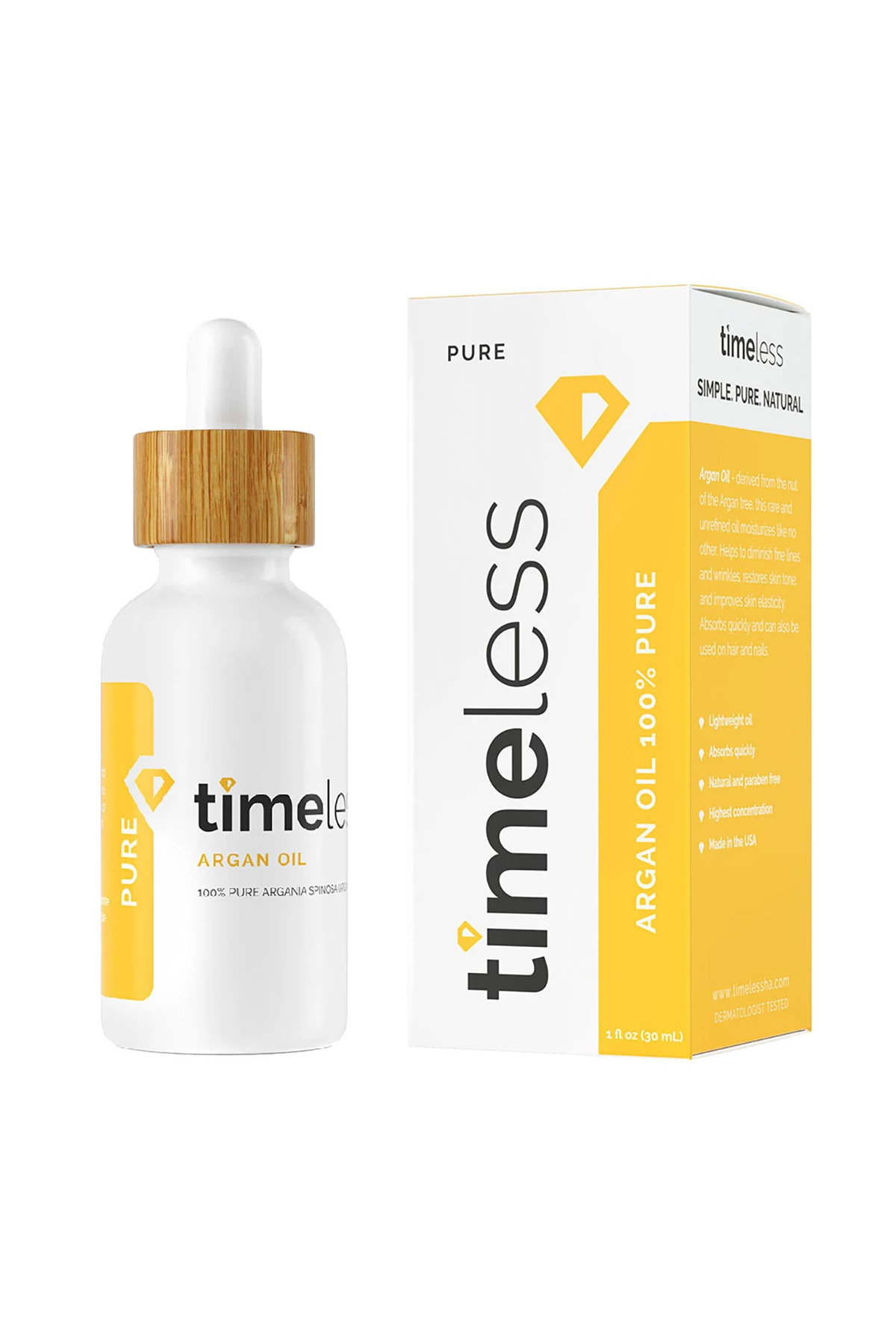 زيت ارغان 100 بالمئة نقي من تايملس 30ملTimeless
