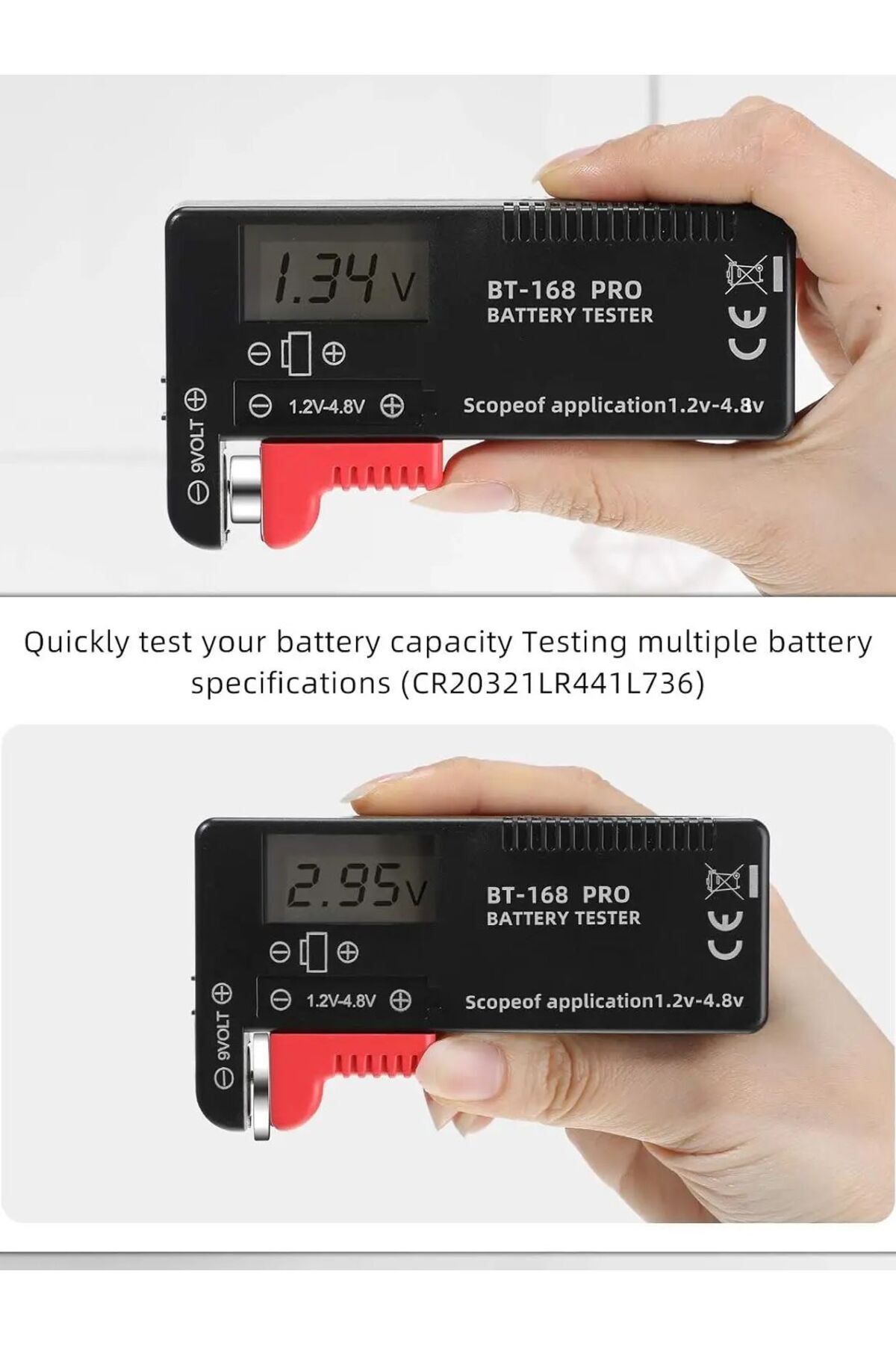 AOKIN-BT-168 PRO Digital Lithium Battery Capacity Tester Checkered load analyzer Display Check AAA AA B... 7