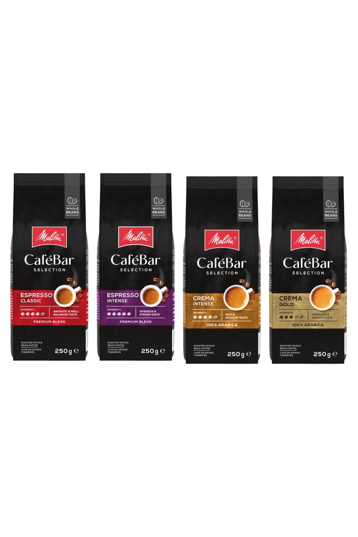 melitta Cafebar Çekirdek Kahve 4x250gr Tadım Paketi