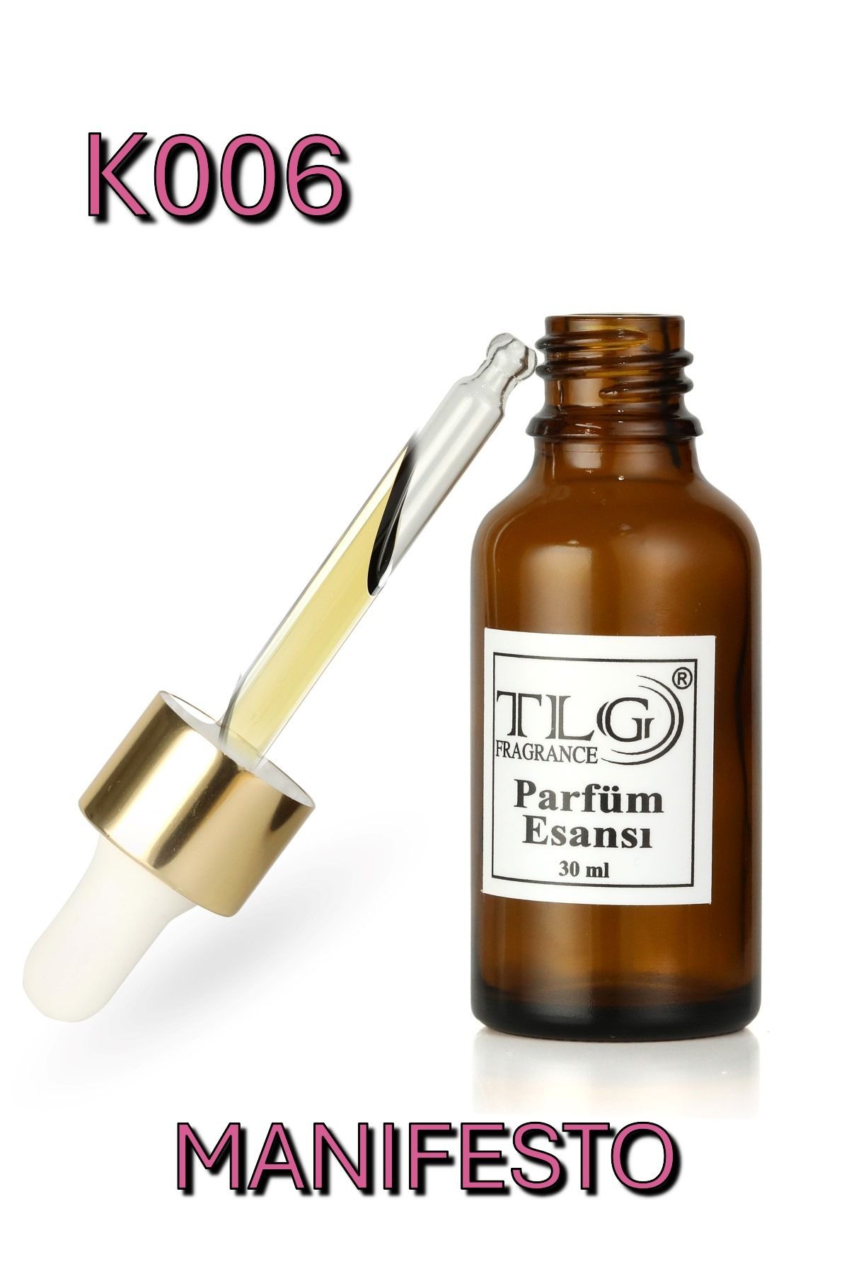 TLG K006 TLG Manifesto Alkolsüz Kadın Parfüm Esansı, 30 ml