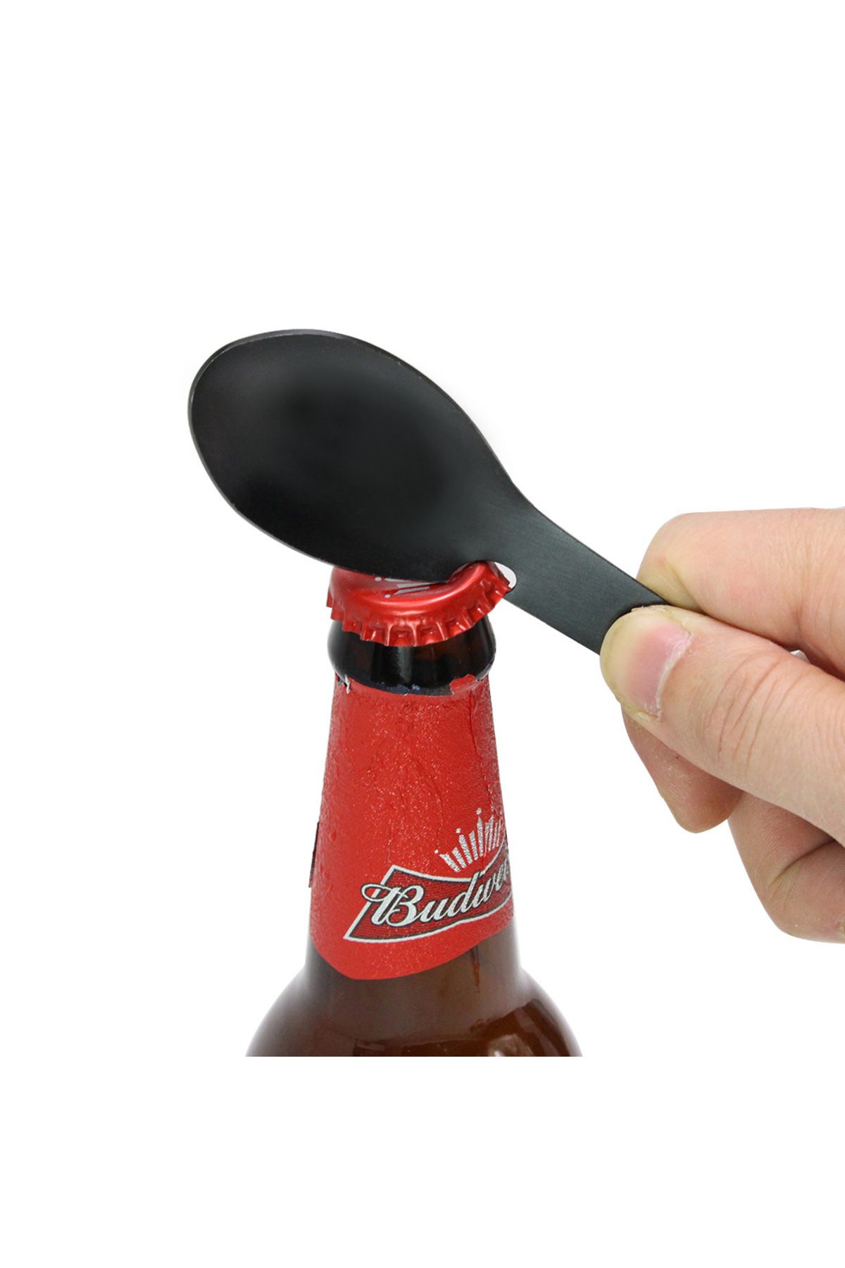 Choice-Black Multi Function Tableware Spoon Multi Tool Can Opener Flatware Portable Bottle Cutlery Multitoo 4