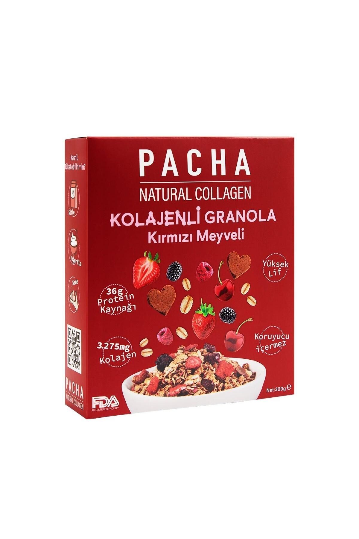 MEMLEKET GURMESİ Pacha kolajenli granola kırmızı meyveli