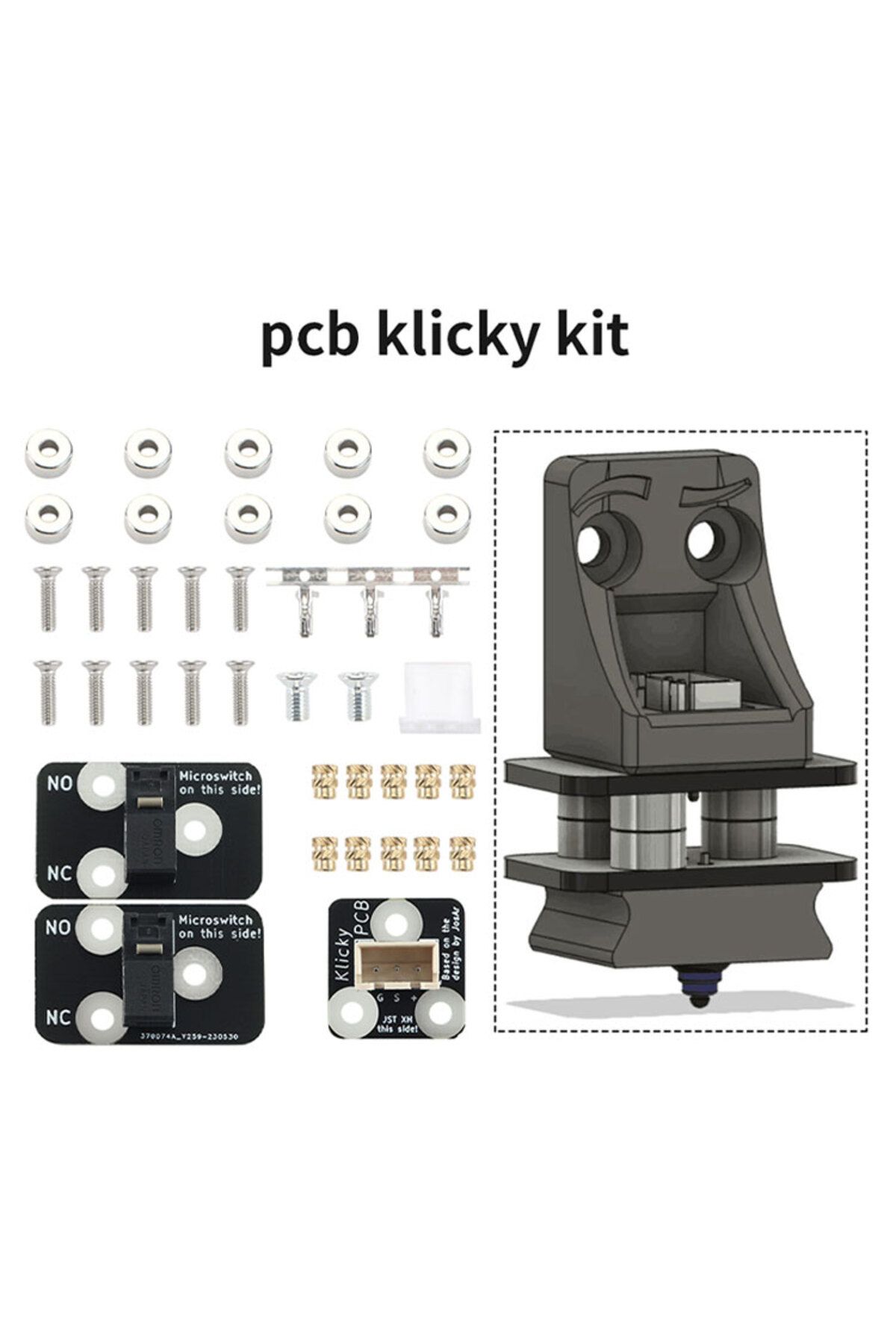 Choice-FYSETC PCB Klicky Kit 3D Printer Auto D2F-01/D2F-01L/D2HW-A201D Z Auto Leveling kits for Voron Kl... 7