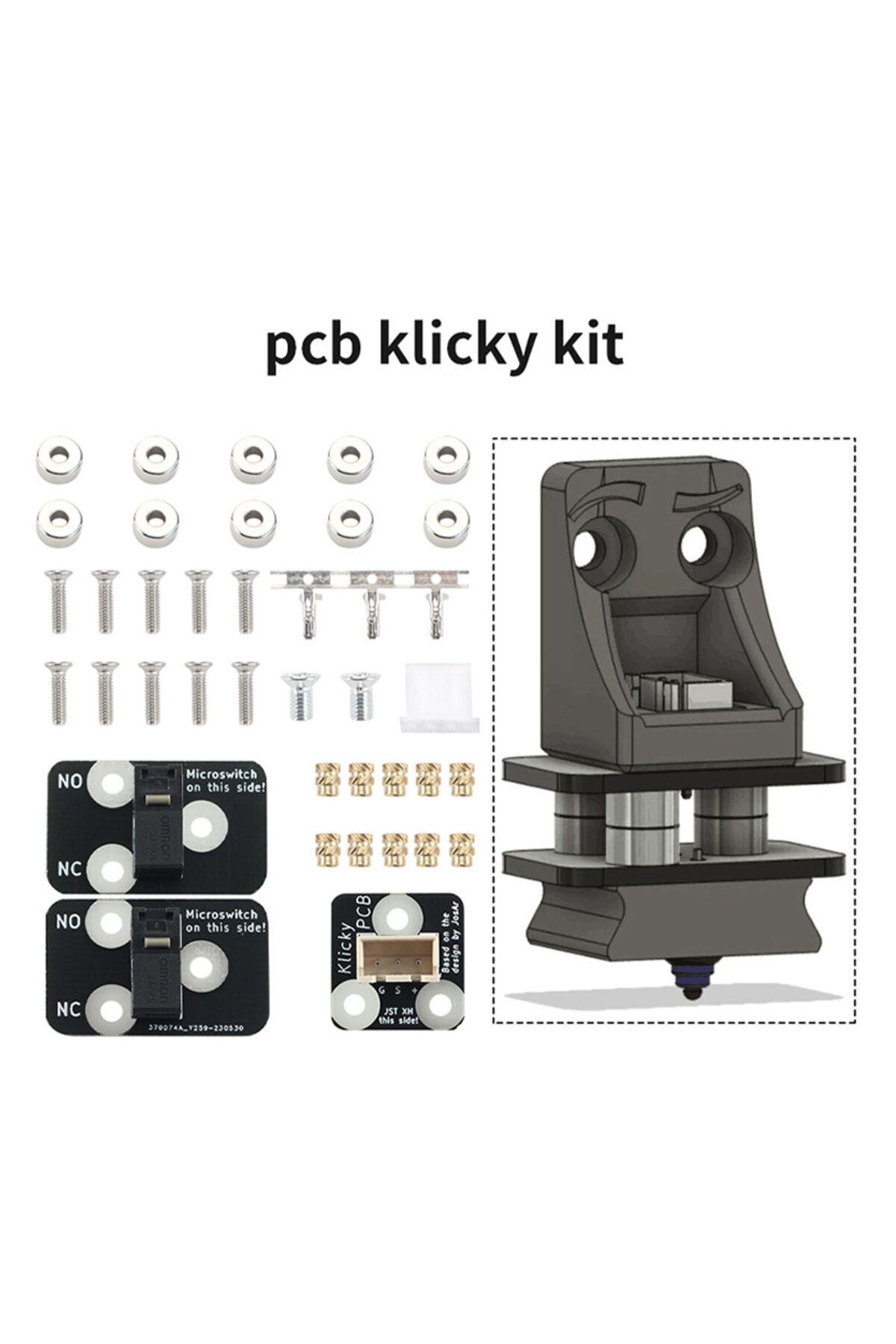 Choice-FYSETC PCB Klicky Kit 3D Printer Auto D2F-01/D2F-01L/D2HW-A201D Z Auto Leveling kits for Voron Kl... 1