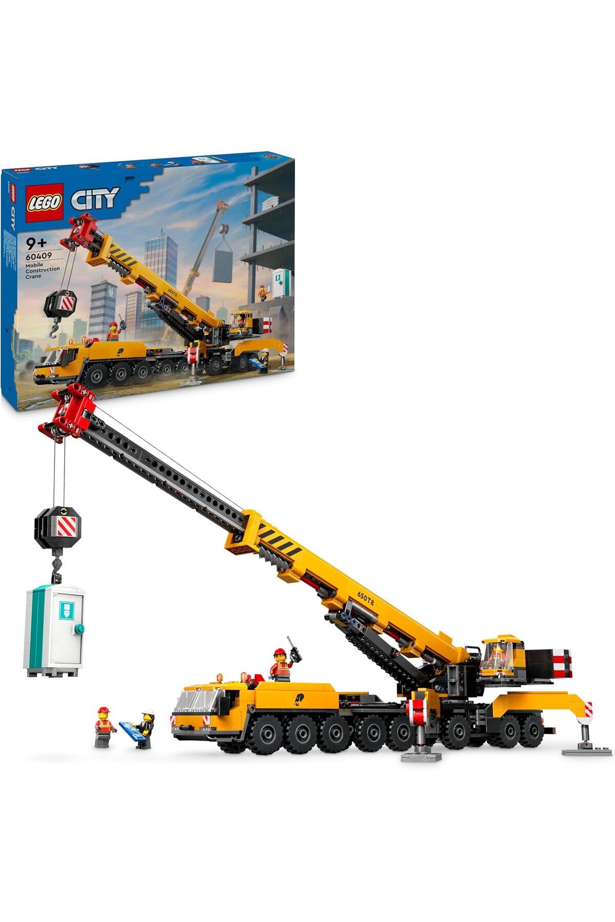 STOREMAX jvnnastore City Sarı Mobil İnşaat Vinci 60409-9 Yaş ve Üzeri Çocuklar için Yaratıcı Oyuncak