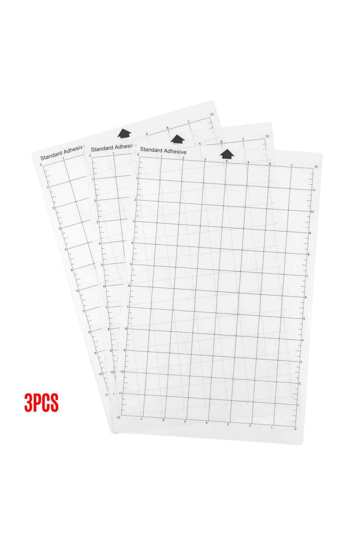 Aibecy-3pcs 3pcs Replacement Cutting Mat Transparent Adhesive Cricut Mat Mat With Measuring Grid 8 By 12-in 1