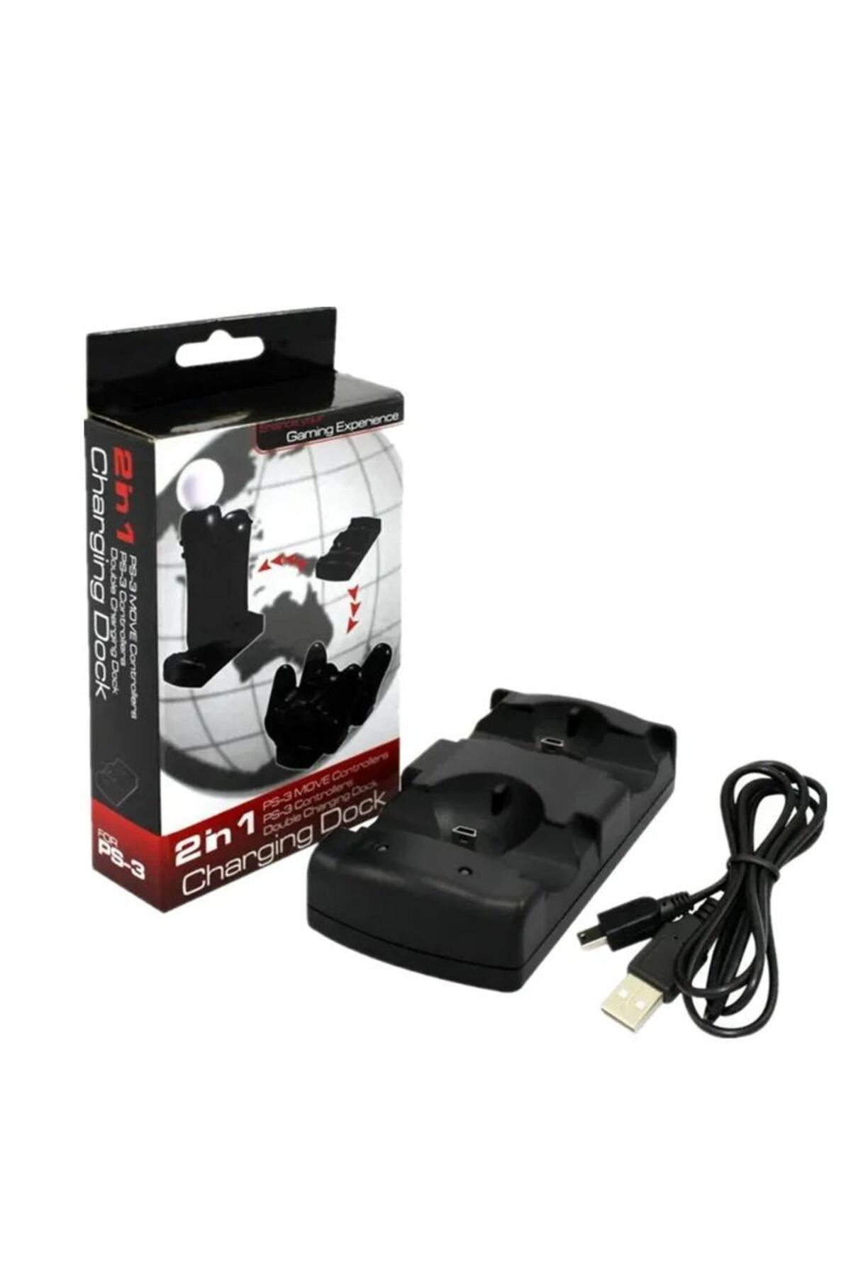 Choice-USB Charging Dock For PS3 Controller Powered Charger Station For Double shock 3 Gamepad  Joystick 7