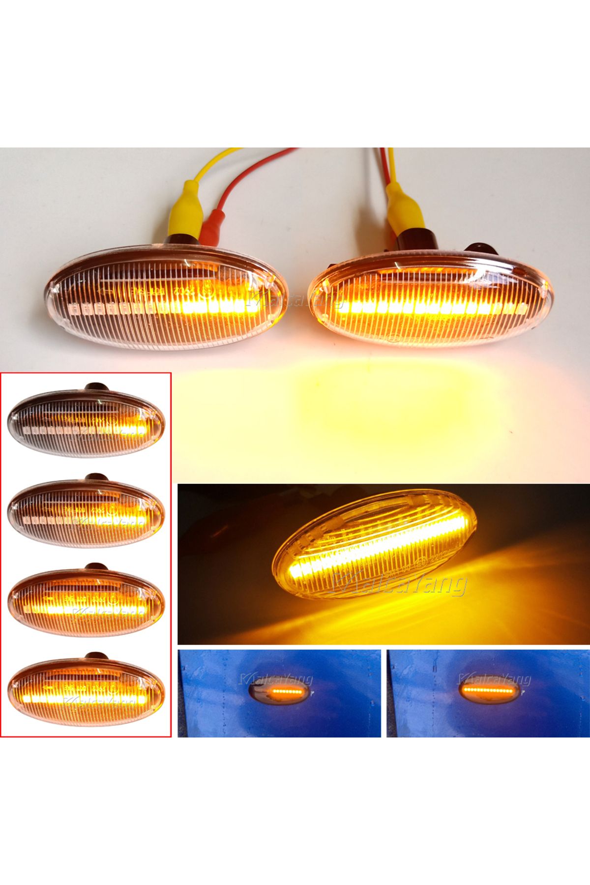 Choice-Modern Styling LED Side Indicator Repeater Turn Signal Blinker For Mazda 2 3 5 6 GG GY MPS BT-50 ... 5
