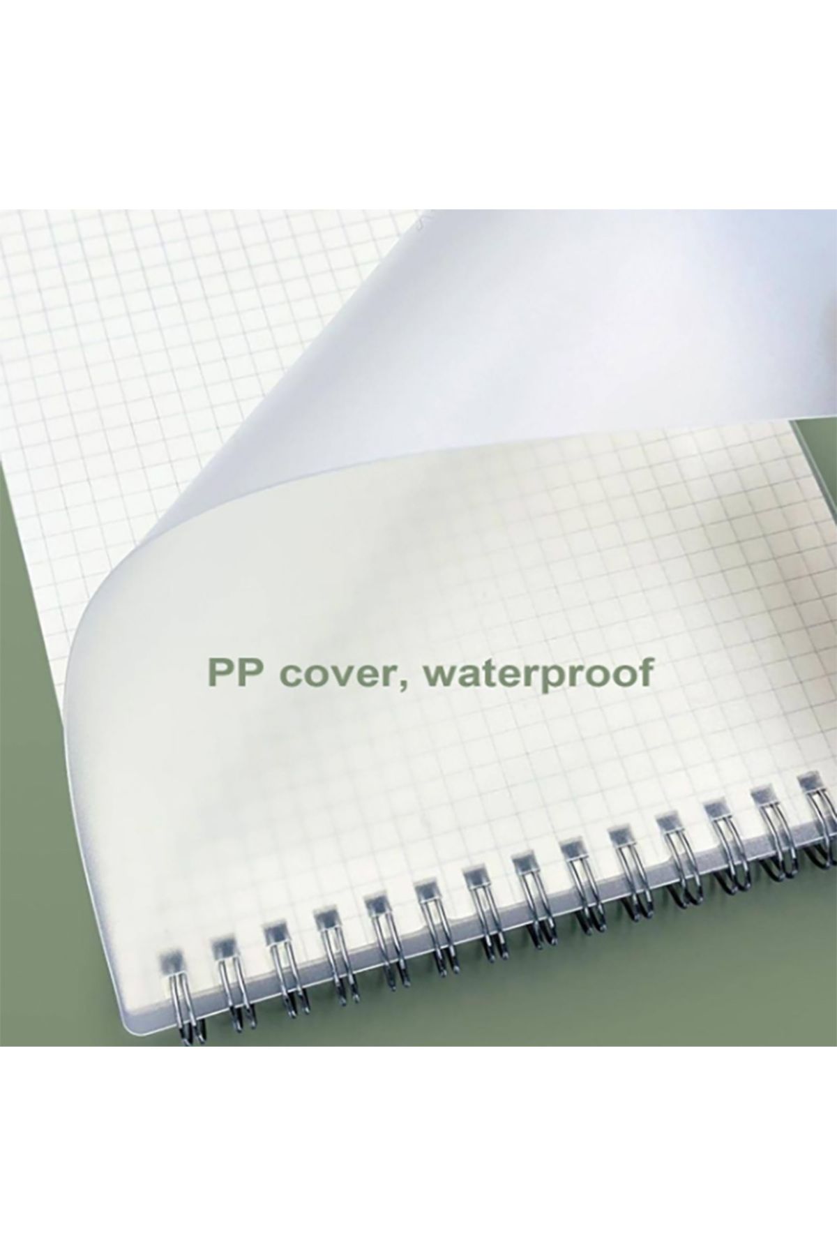 Choice-B5 A5/B5/A4 Coil Notebook Grids Upward Flipping Notepad 80 Sheets Hard Cover Sketchbook School Offic 4