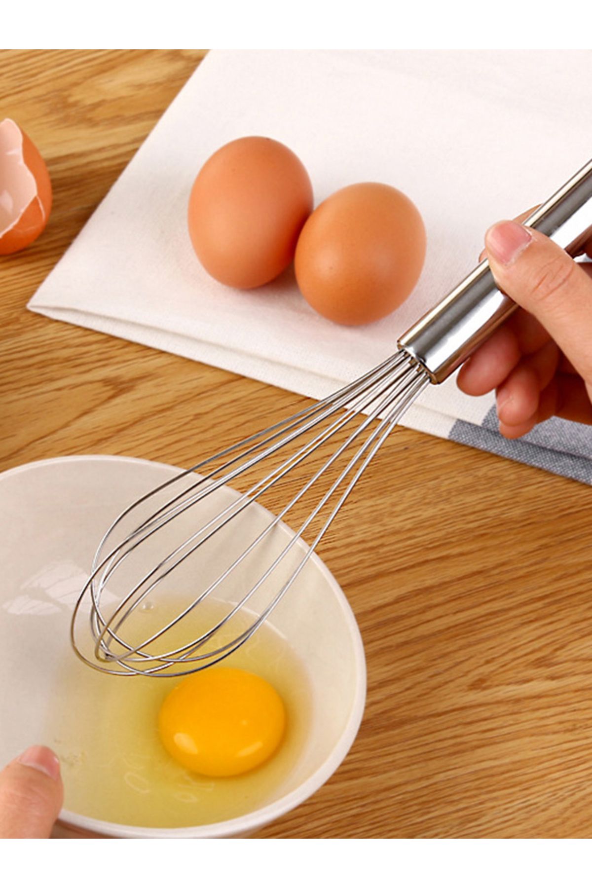 Choice-مجموعة من 3 قطع من خفاقات الفولاذ المقاوم للصدأ، 6 خفاقات سلكية، خفاقات مطبخ بالونية مقاس 8/10/12 بوصة مع خفاقات من الفولاذ المقاوم للصدأ... 7