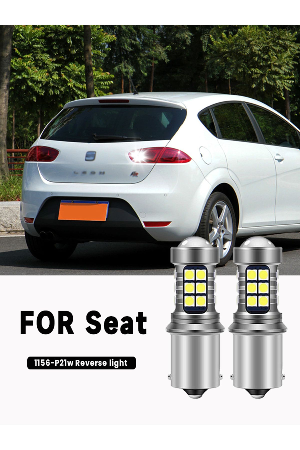 Choice-2pcs LED Backup Light Reverse Lamp Canbus Accessories For para Seat Leon MK1 1 M 2 MK2 1999-2012 ... 7
