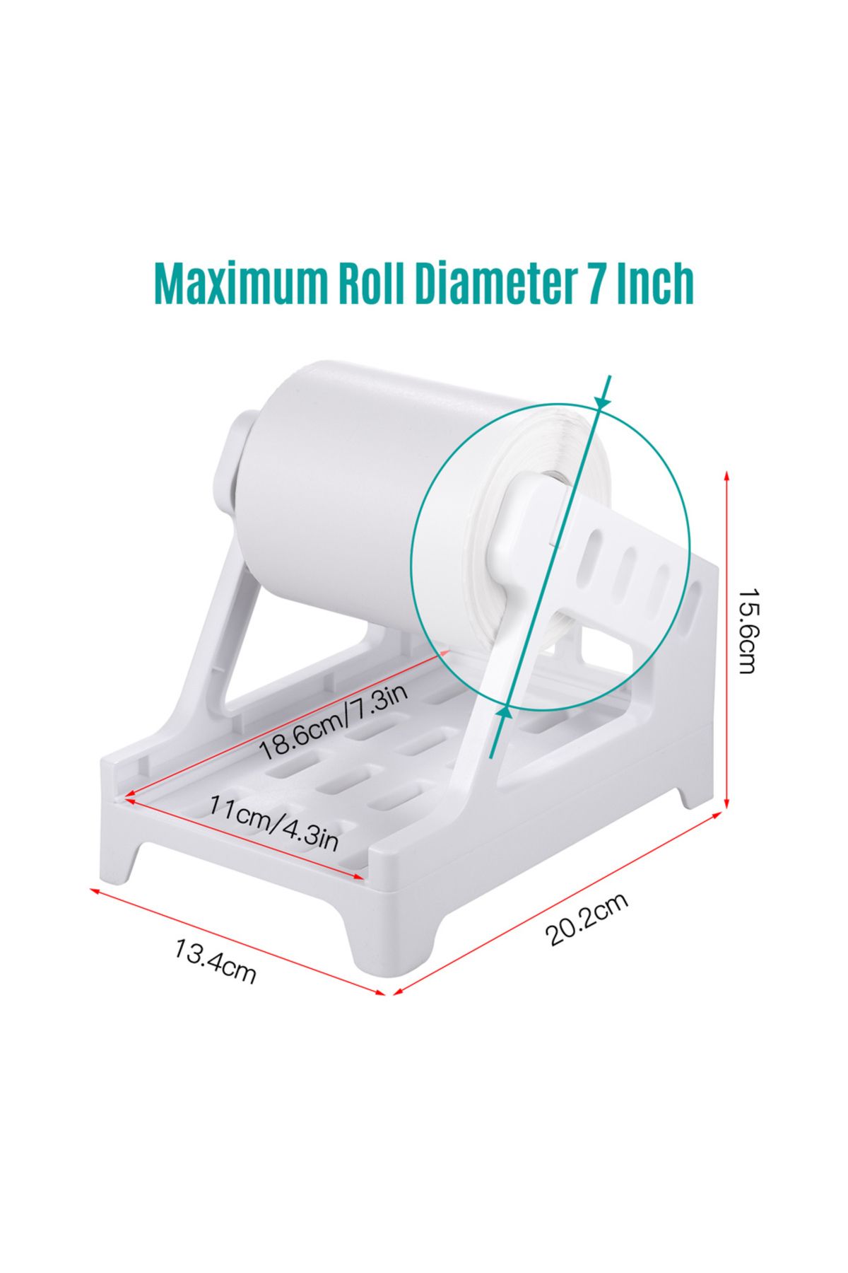Choice-Label Holder for 4x6 Labels Printer Rolls Fanfold Labels 2 in 1 Work for Desktop Themal Label Sti... 4