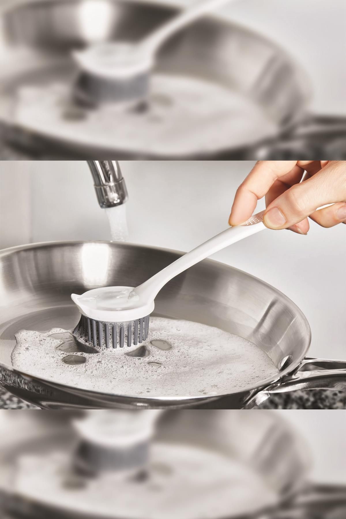 Depa-Multi-Purpose Silicone Dishwashing & Sink Cleaning & Kitchen Countertop Cleaning Brush 2