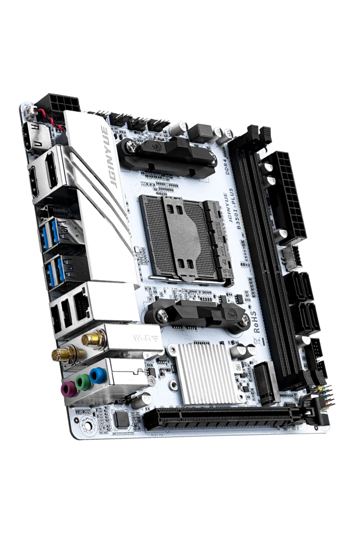 Choice-JGINYUE AMD AM4 ITX Motherboard supports Ryzen R3 R5 R7 R9 1/2/3/4/5 series CPU DDR4 RAM Desktop ... 8