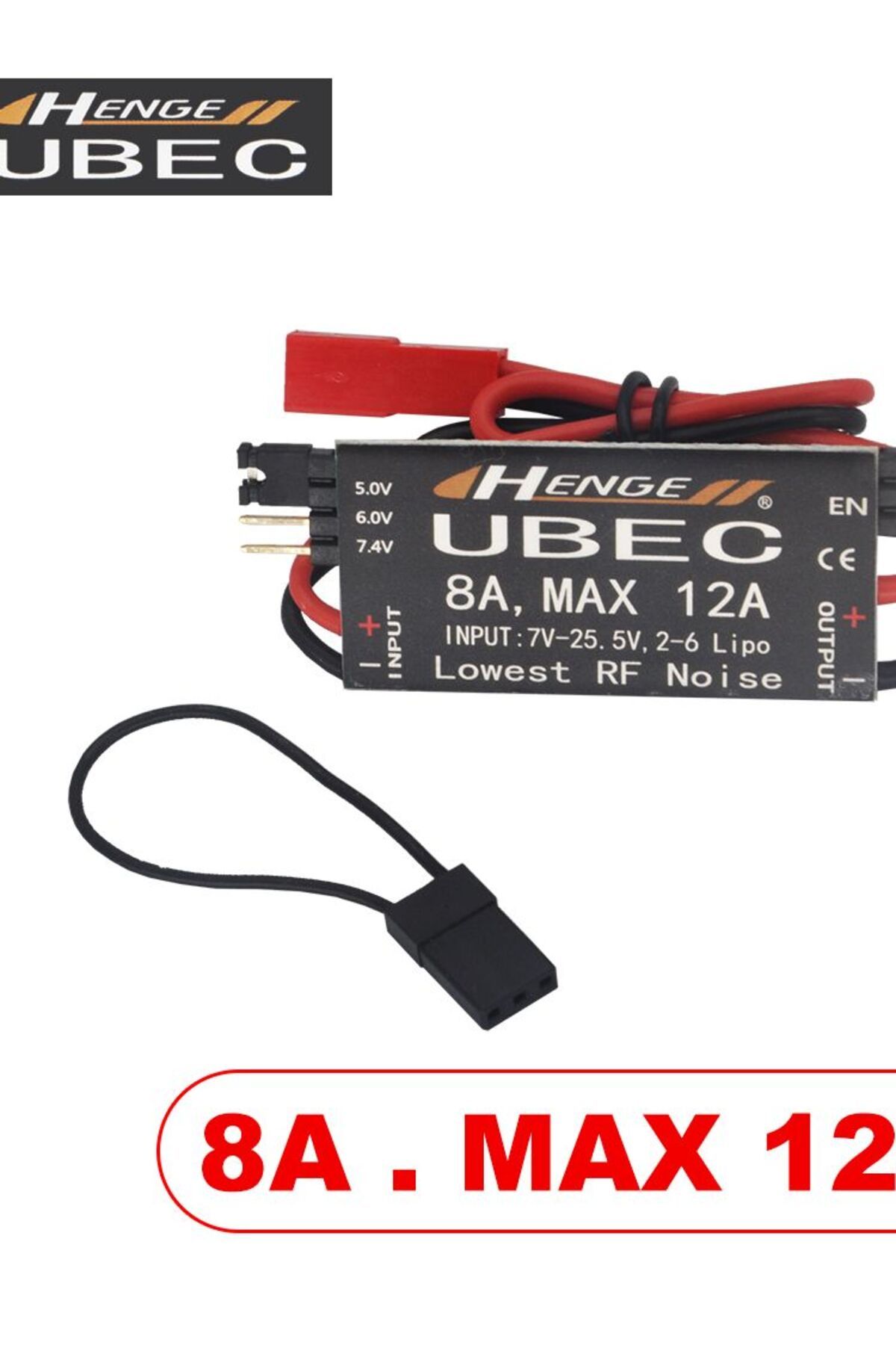 Choice-HENGE 8A UBEC Output 5V / 6V 6A / 8A Max 12A  2-6S Lipo / 6-16 cell Ni-Mh Input Switch Model BEC 8