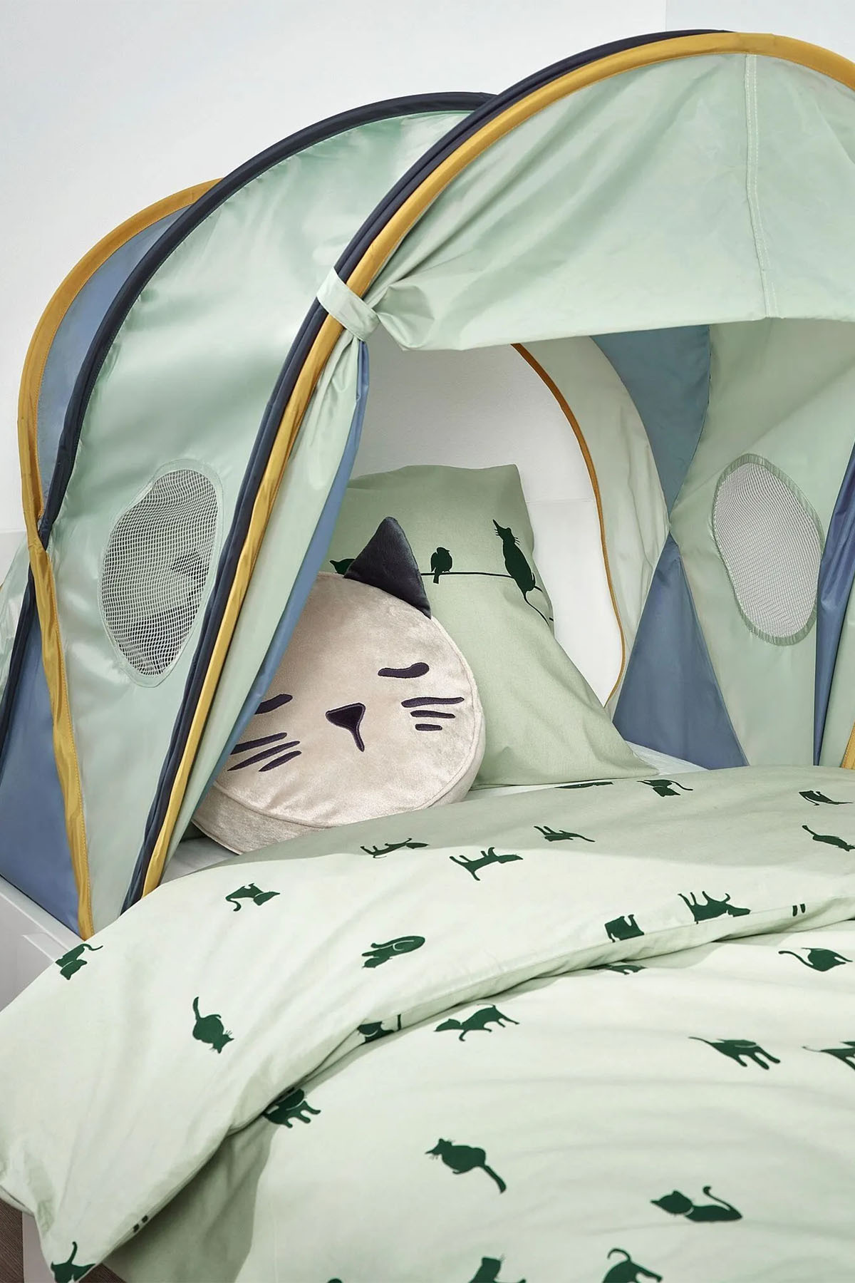 Binbirreyon Çocuk Yatak Tentesi Yatak Oyun Çadırı Körüklü Ayarlanabilir 70-90x139cm PC427 fotoğrafı 5 (önizleme)