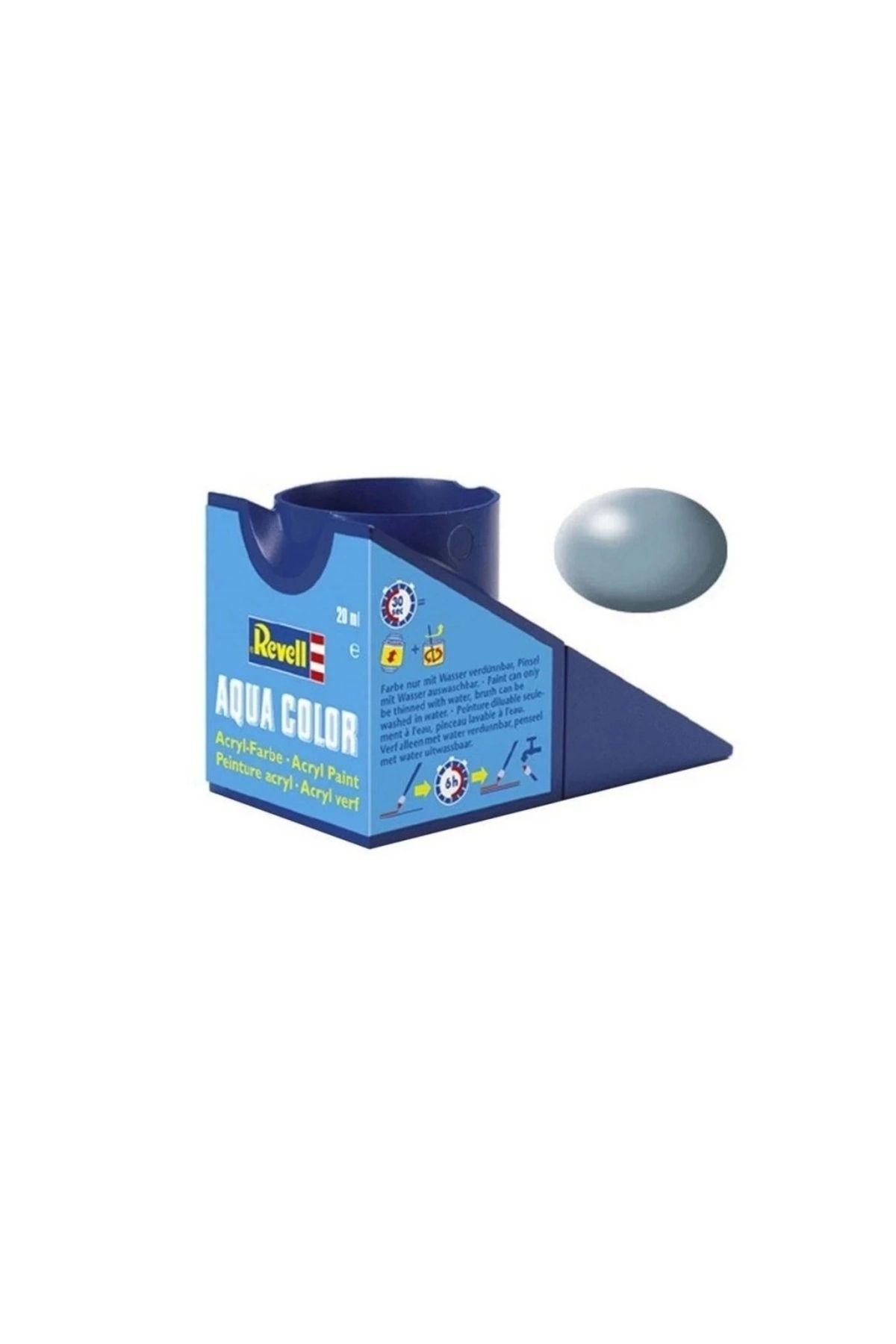 Finetoo Çocuk Aqua Color Grey Silk Boya - 18 ml