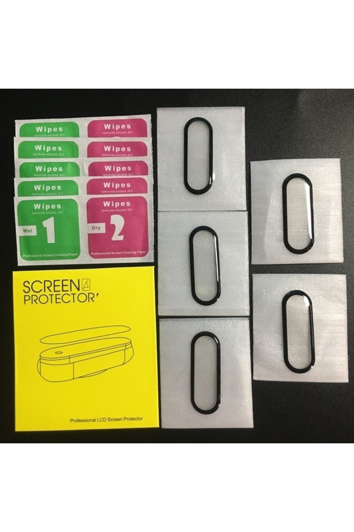 Arvin-For Mi Band 8 5pcs 10d Film Glass For Xiaomi Mi Band 8 7 6 Screen Protector Miband 6 5 4 Smart Watch 1